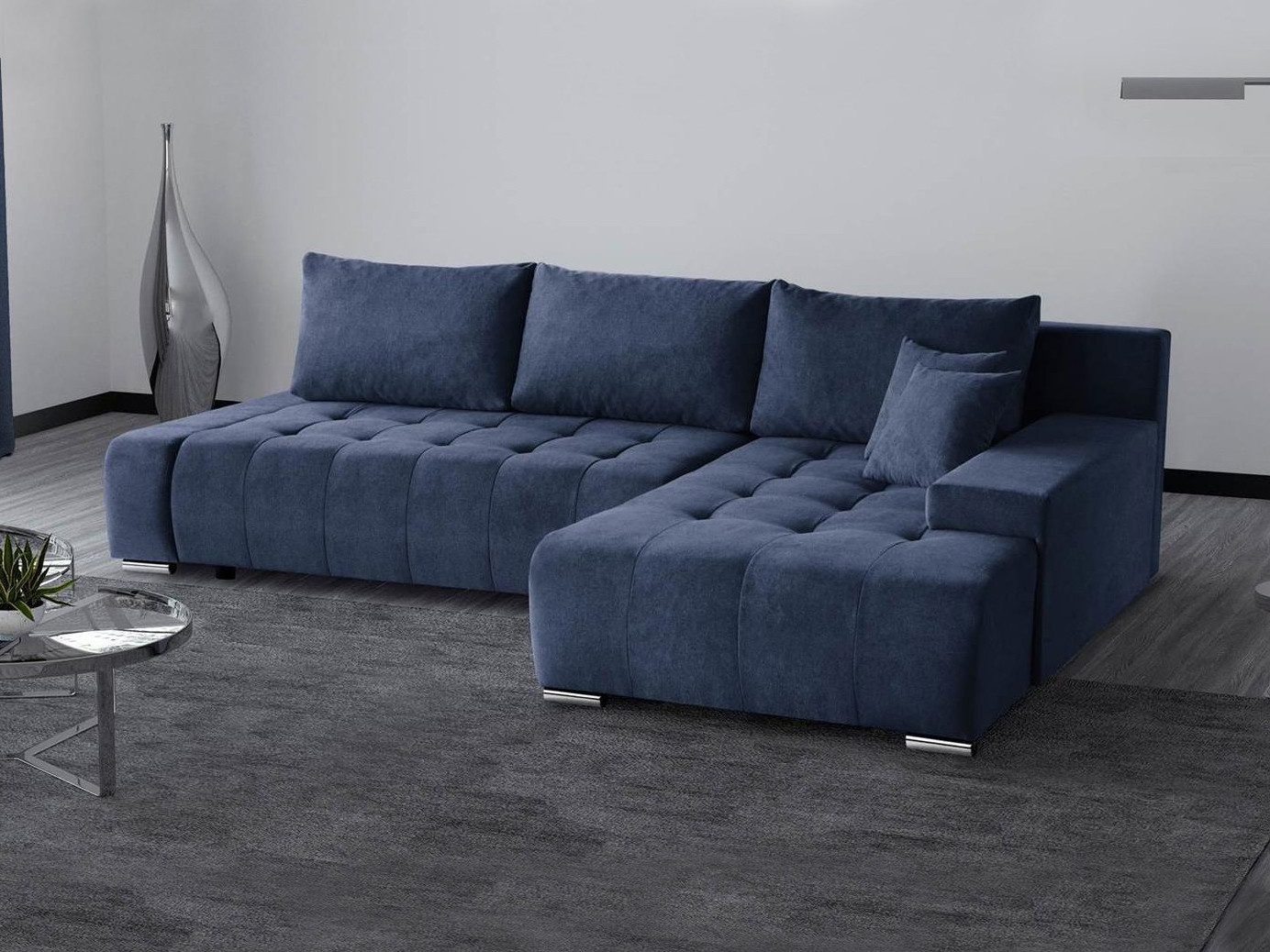 Beautysofa Ecksofa DRACO mit Schlaffunktion und günstig online kaufen