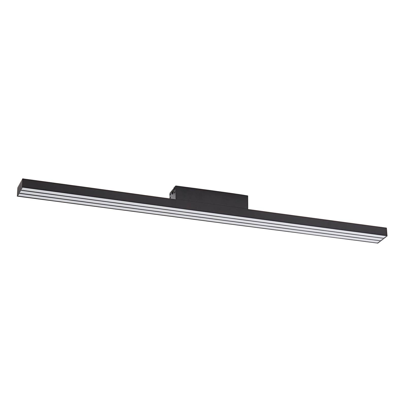 Lucande Deckenleuchten Leicy, LED, Metall, Schwarz Farbwechsel RGB + weiß IP20 mit Fernbedienung, 1 x 19 W LED + 3 W RGB, Farbwechsel RGB + weiß