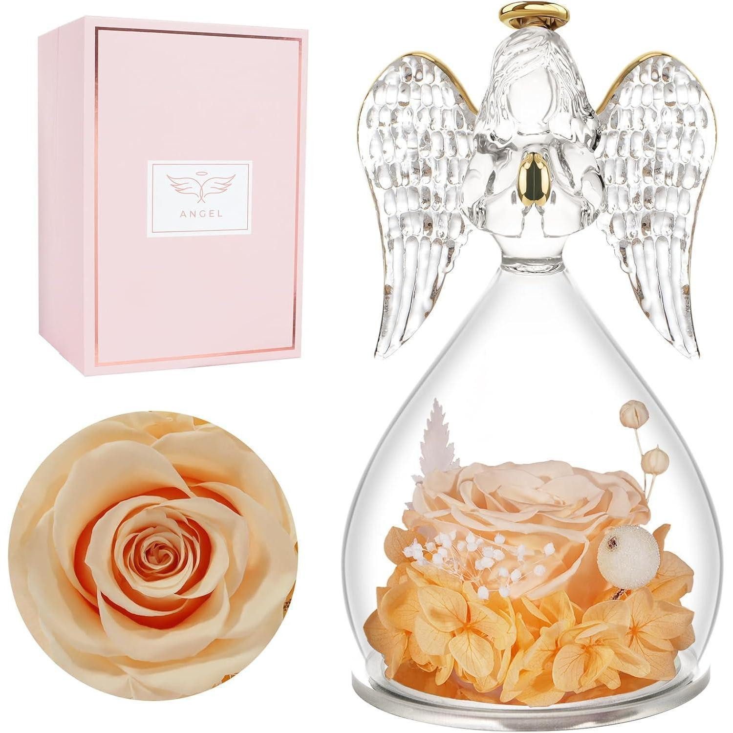 Trockenblume Geburtstagsgeschenk Frauen Ewige Rose Engel Mutter Ewige Blume, Miofula