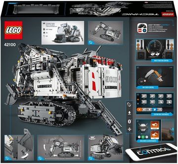LEGO® Spielbausteine Technic 42100 Liebherr Bagger R9800, (Packung, 4108 St., Packung), Multifunktionale Steuerung