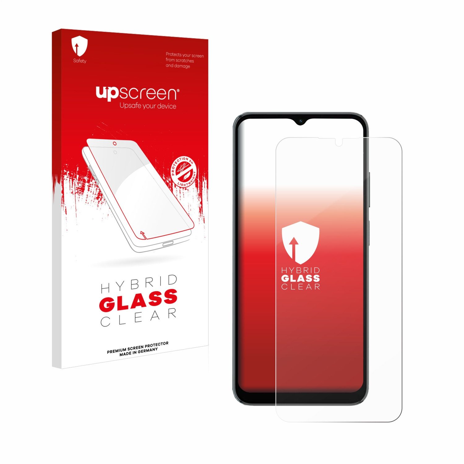 upscreen Displayschutzglas Folie für Blackview A52 Pro, Schutzfolie Glas Panzer Display Schutz klar