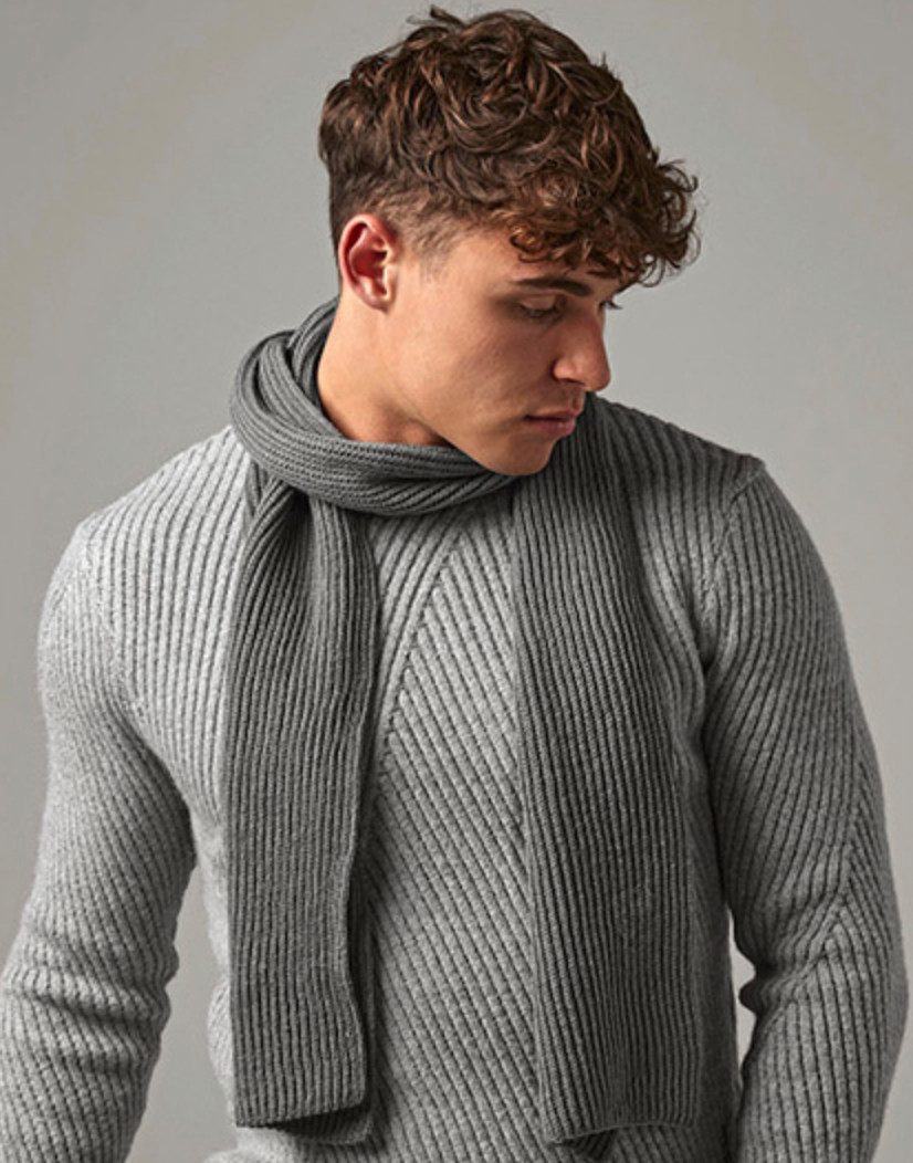 Beechfield® Strickschal Beechfield Schal schmal gerippter Strick günstig online kaufen