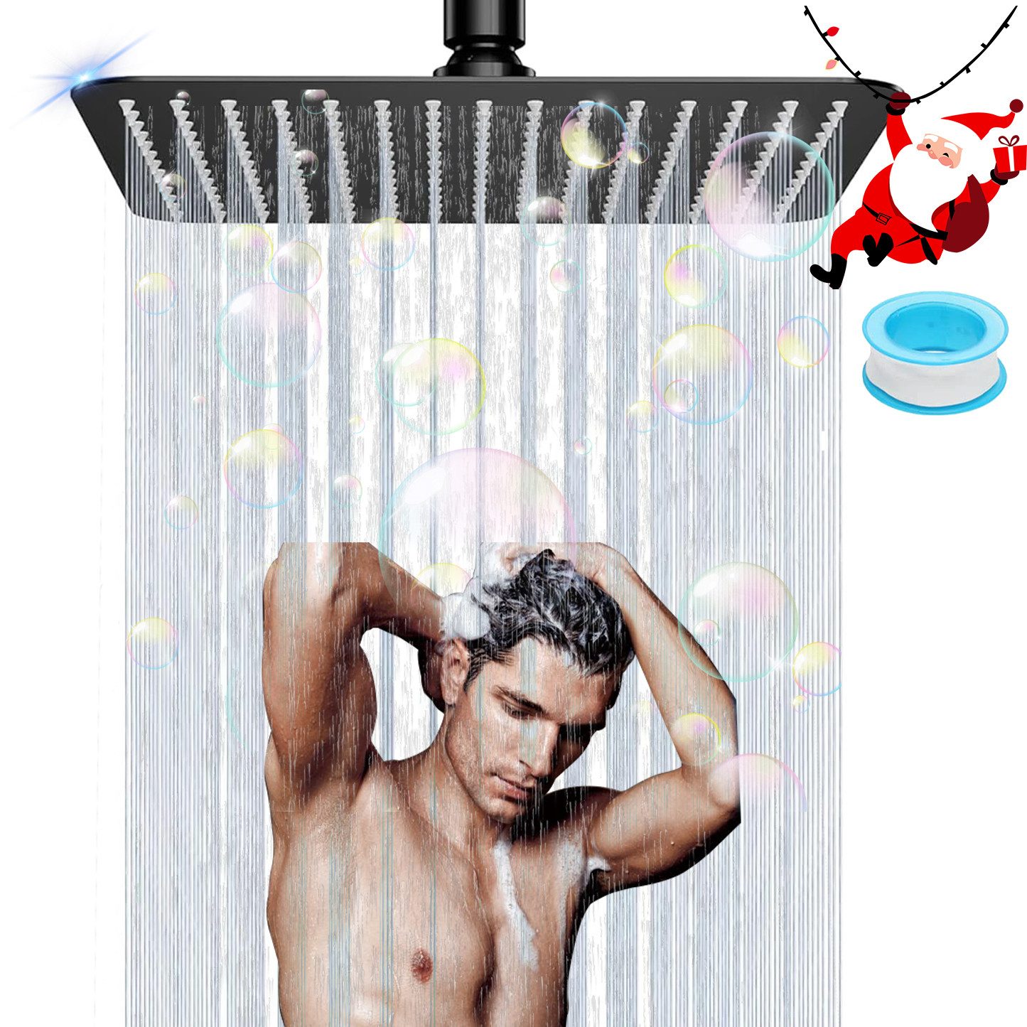 RWEUOQ Regenduschkopf Kopfbrause Regendusche Duschkopf Dusch günstig online kaufen