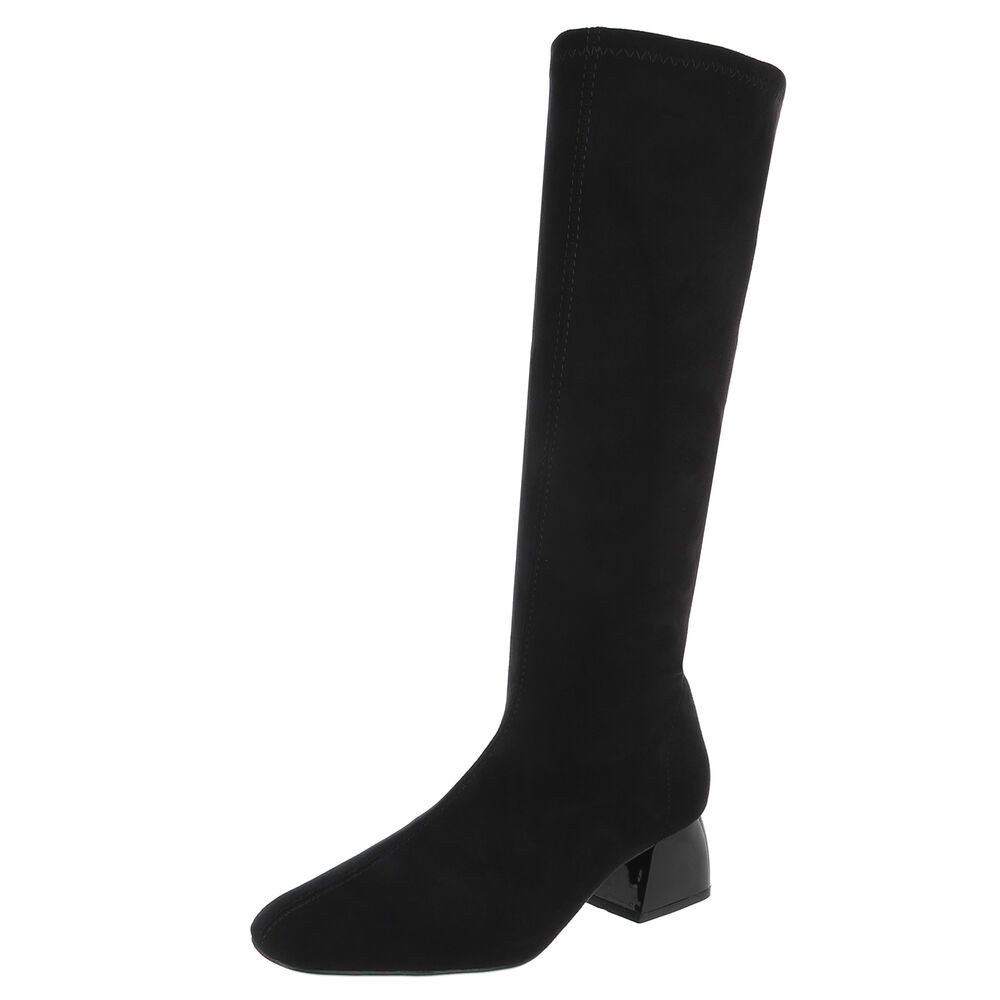 Ital-Design Elegante Damen-Stiefeletten mit Blockabsatz und günstig online kaufen