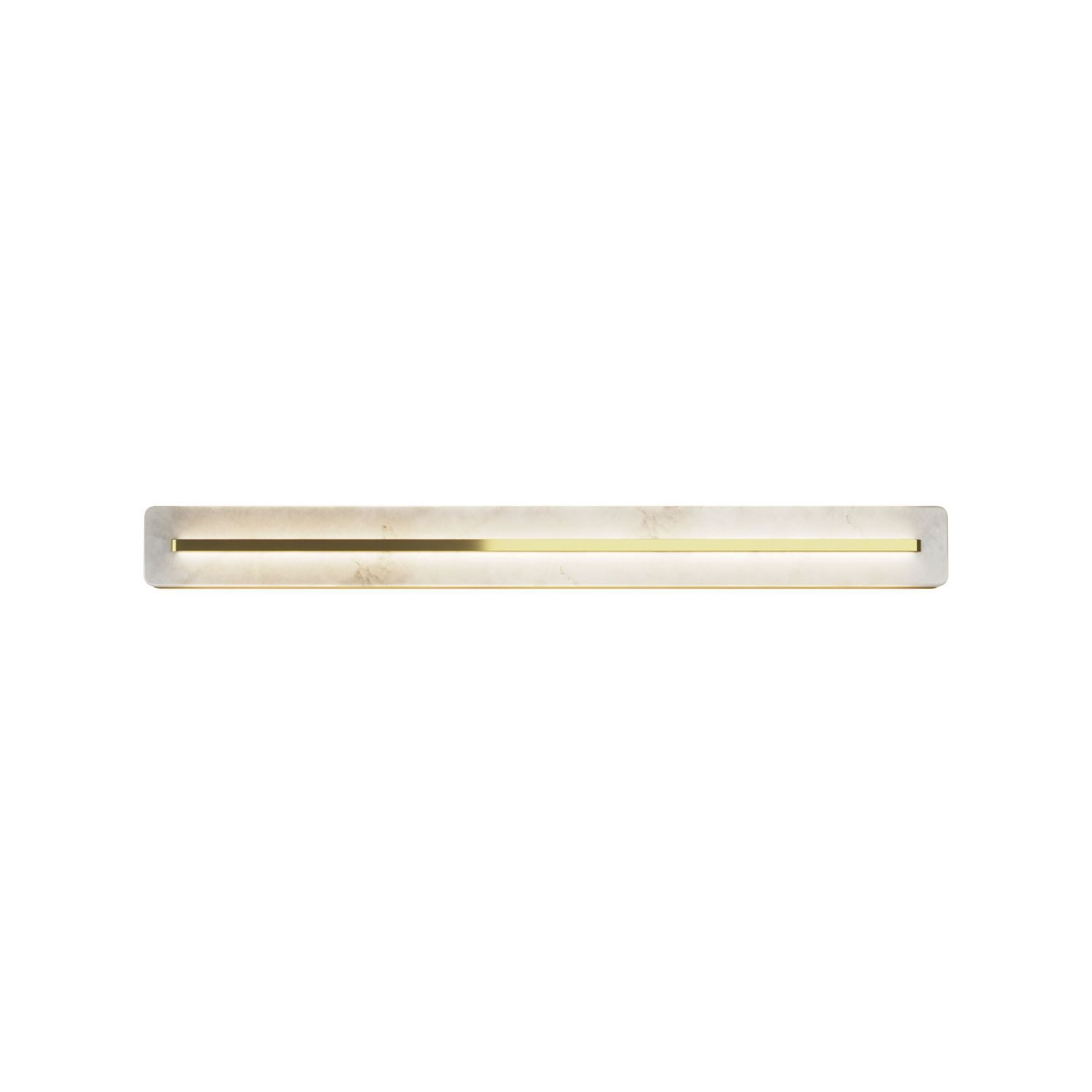 Licht-Erlebnisse Wandleuchte AURO, LED fest integriert, Warmweiß, LED Glas Metall warmweißes Licht 3000 K 300 lm 80 cm breit länglich