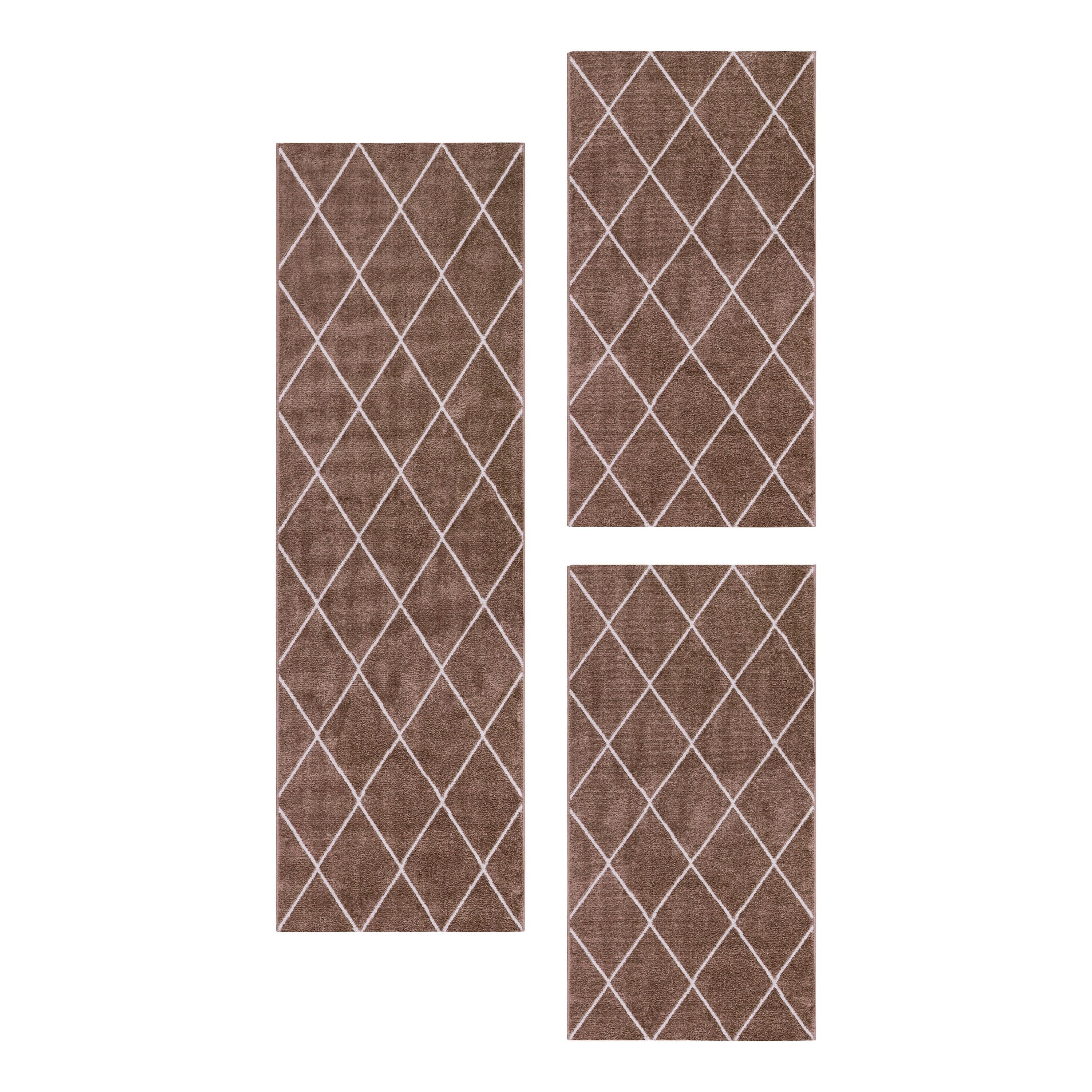 SIMPEX24 Kurzflor-Bettumrandung Geometrisch Design, Höhe 11 günstig online kaufen