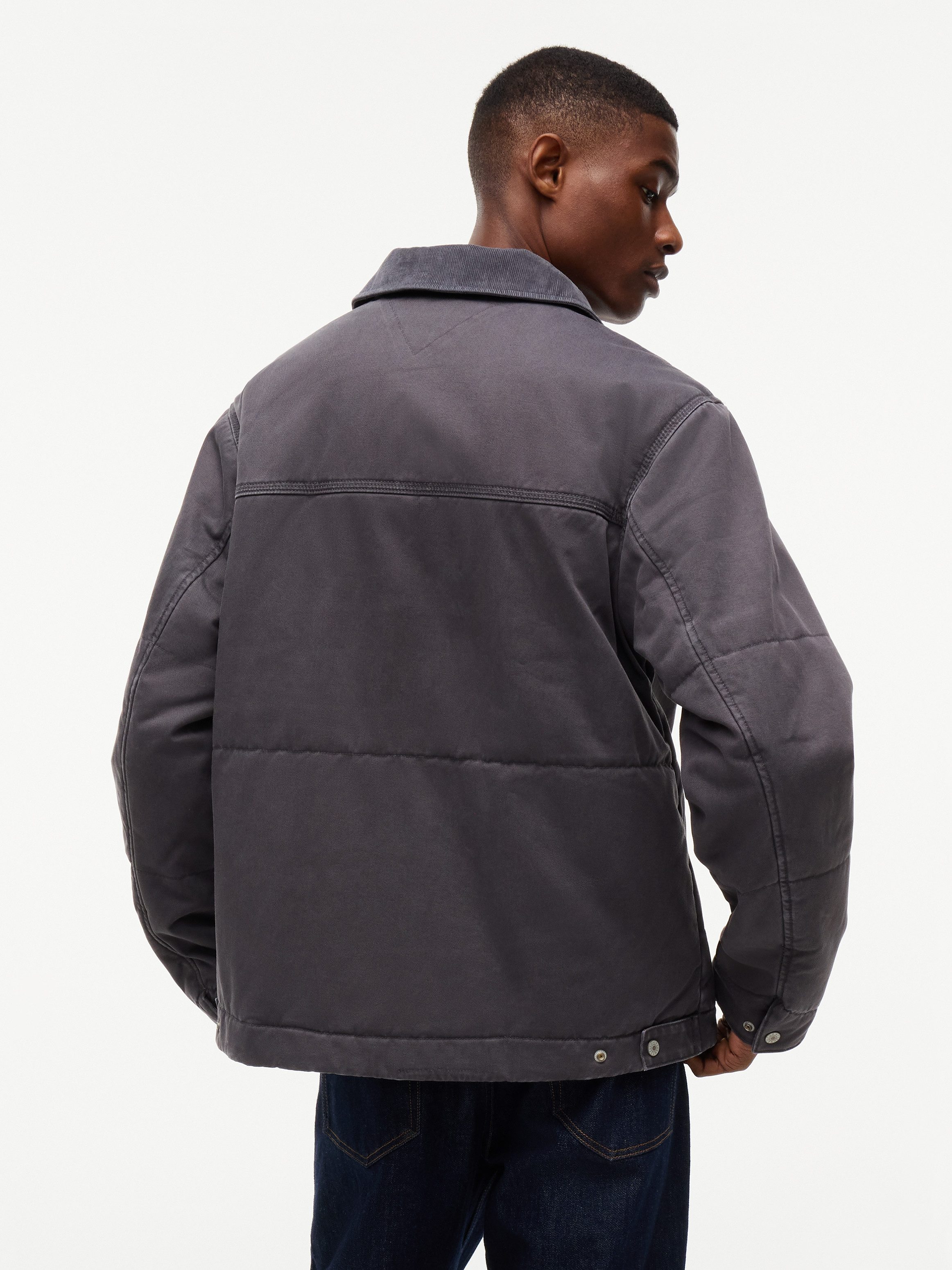 Tommy Jeans Anorak QUILTED COTTON JACKET Regular fit mit Reißverschlusstaschen – Bild 4 von 5