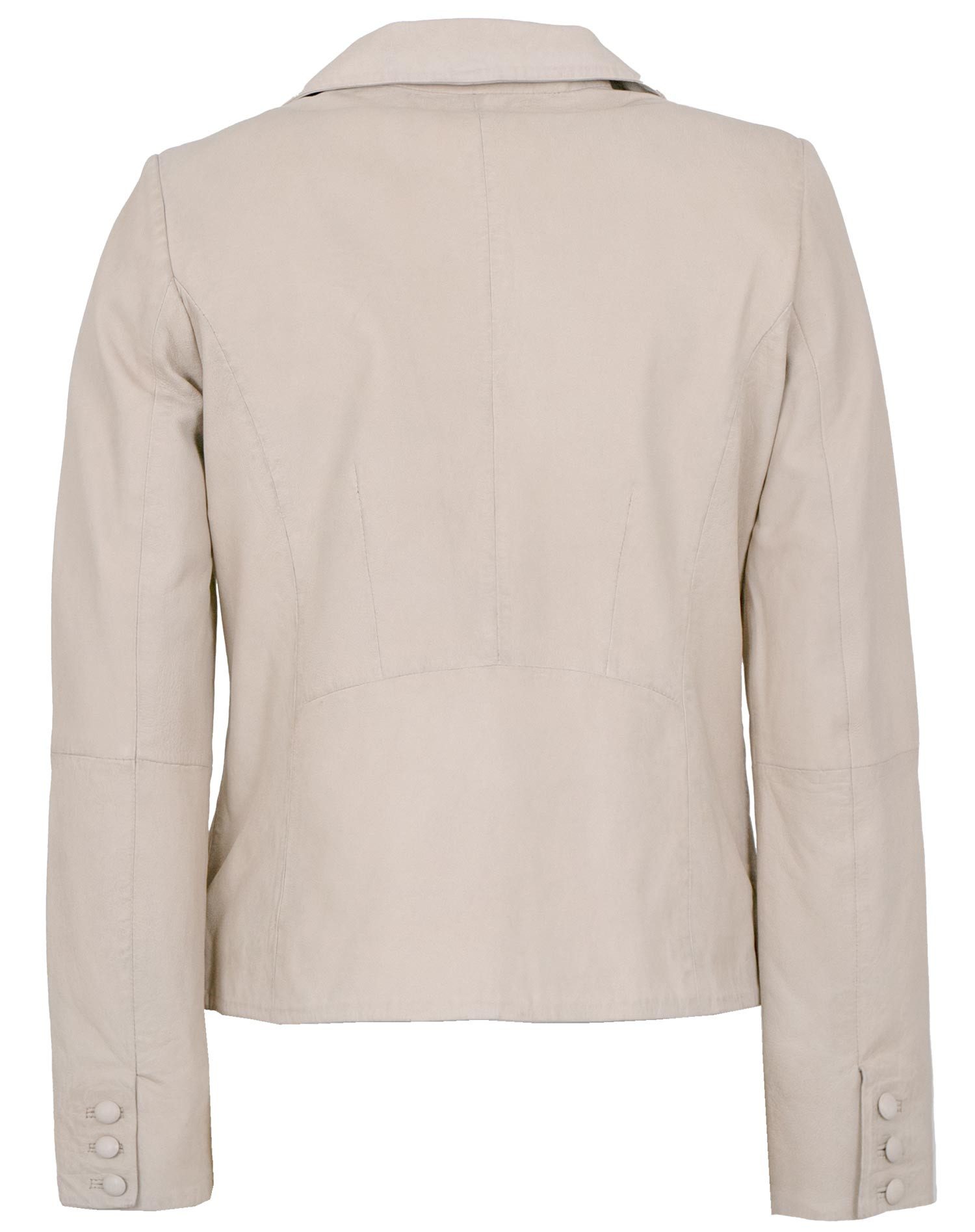 Jilani Lederjacke Evelyn Jilani - Damen Lederjacke Blazer Lammnappa beige