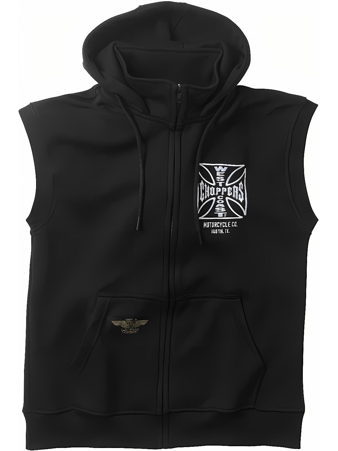 Kapuzenpullover Og Atx Sleeveless Zip Hoody Black