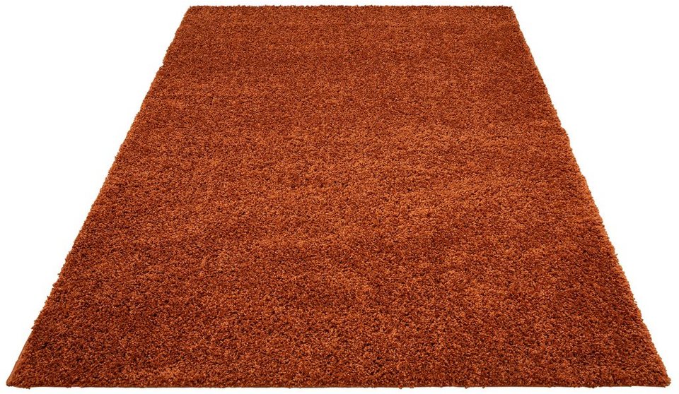 Hochflor-Teppich Viva, Home affaire, rechteckig, Höhe: 45 mm, Uni Farben,  einfarbig, besonders weich und kuschelig, 2,36 Kg/m² Gesamtgewicht