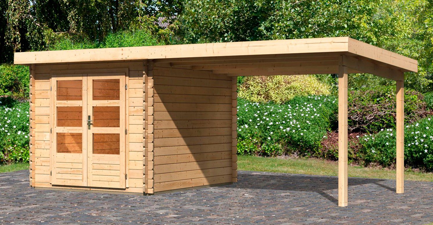 Karibu Gartenhaus Bastrup 4, BxT: 555x333 cm, (Set) | Gartenhäuser