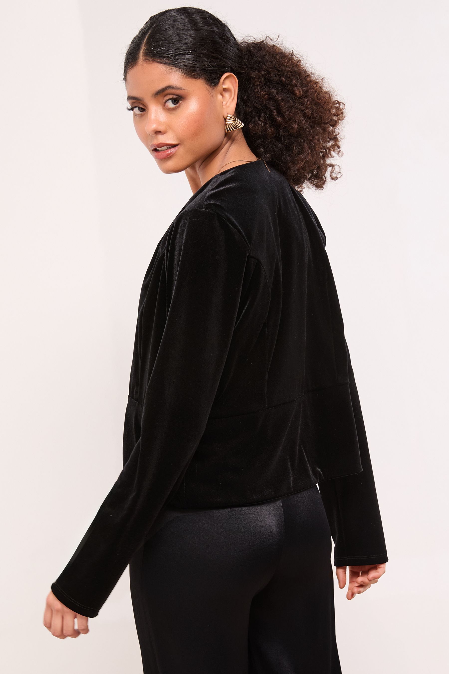 LIPSY Kurzjacke Lipsy verkürzter, kragenloser Blazer, Regular (1-St) günstig online kaufen
