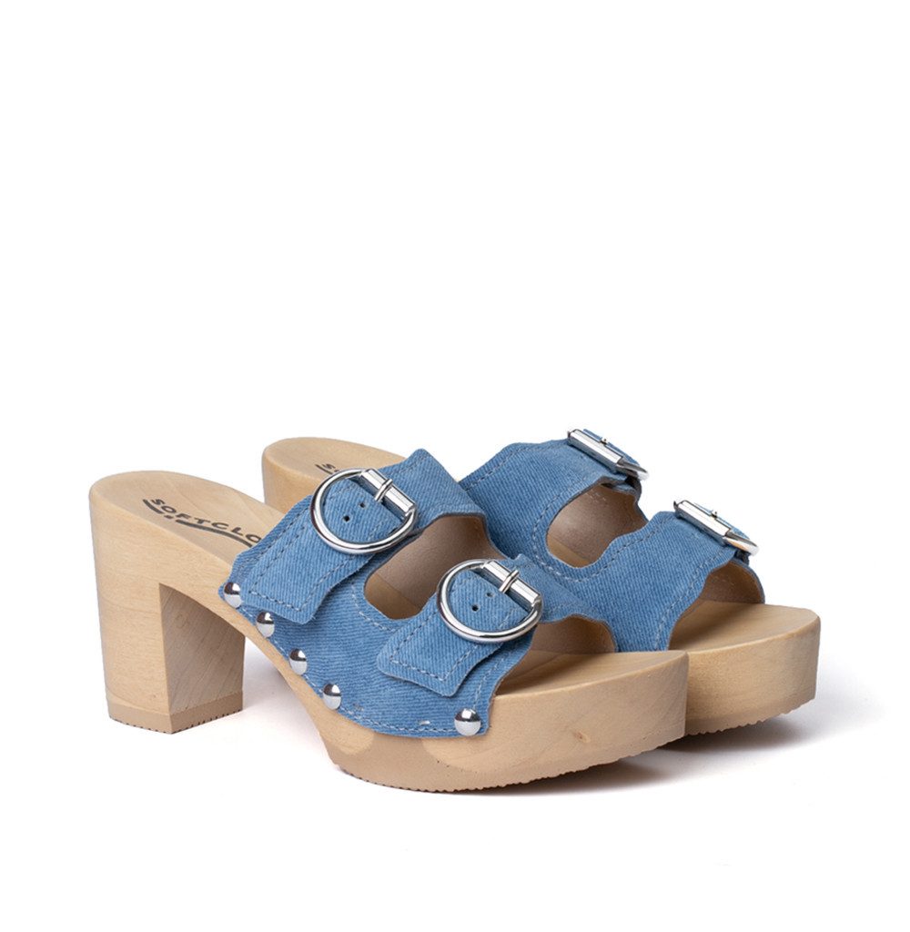 Softclox EVI Jeanslook blau (natur) Pantolette günstig online kaufen