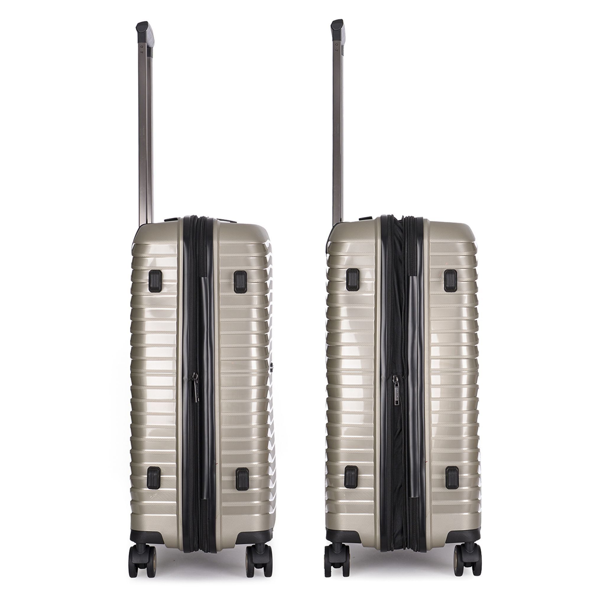 Stratic Hartschalen-Trolley Bright+, 4 Rollen, Polypropylen