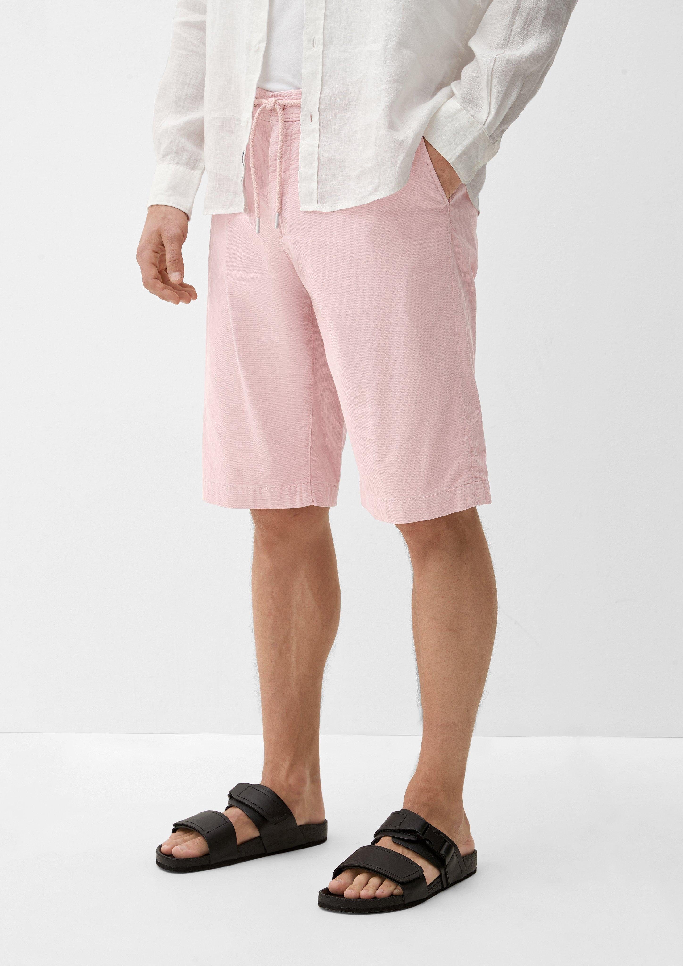Garment mit s.Oliver Relaxed: Bermudas rosa Bermuda Dye Durchzugskordel