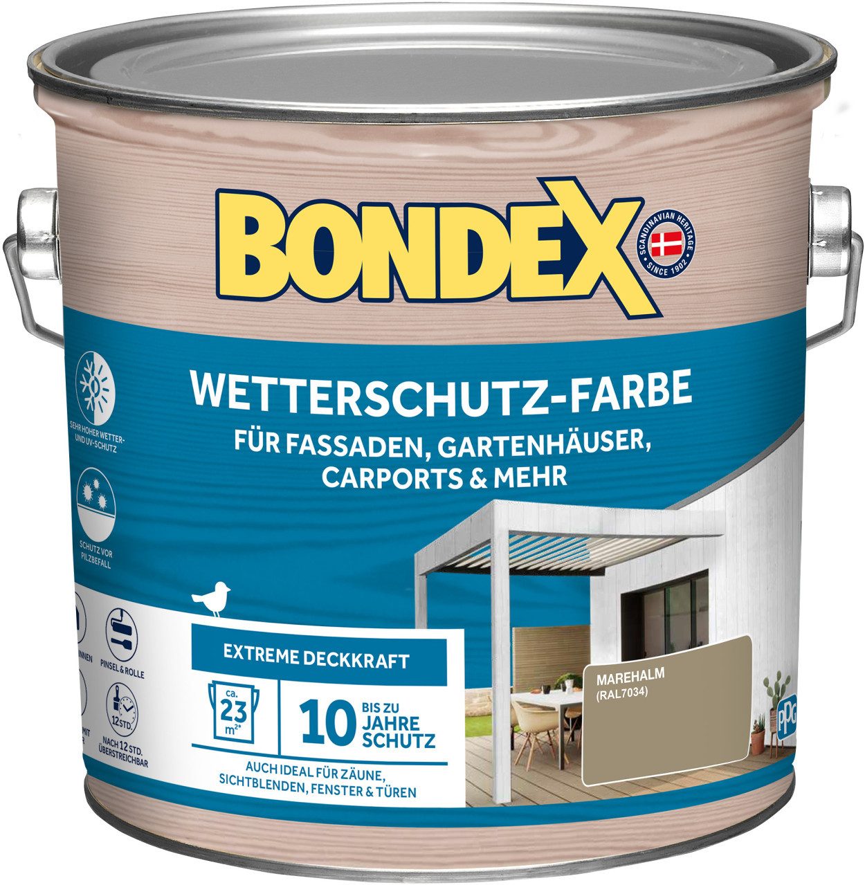 Bondex Holzschutzlasur Bondex Wetterschutzfarbe 2,5 L marehalm