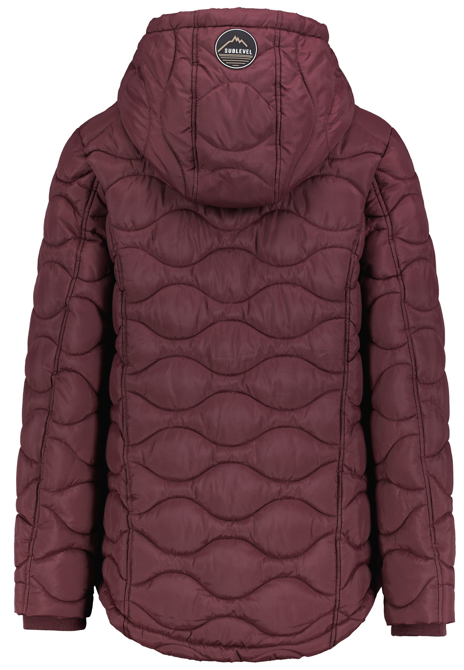 SUBLEVEL Steppjacke Damen mit Kapuze gefütterte Winter Jacke