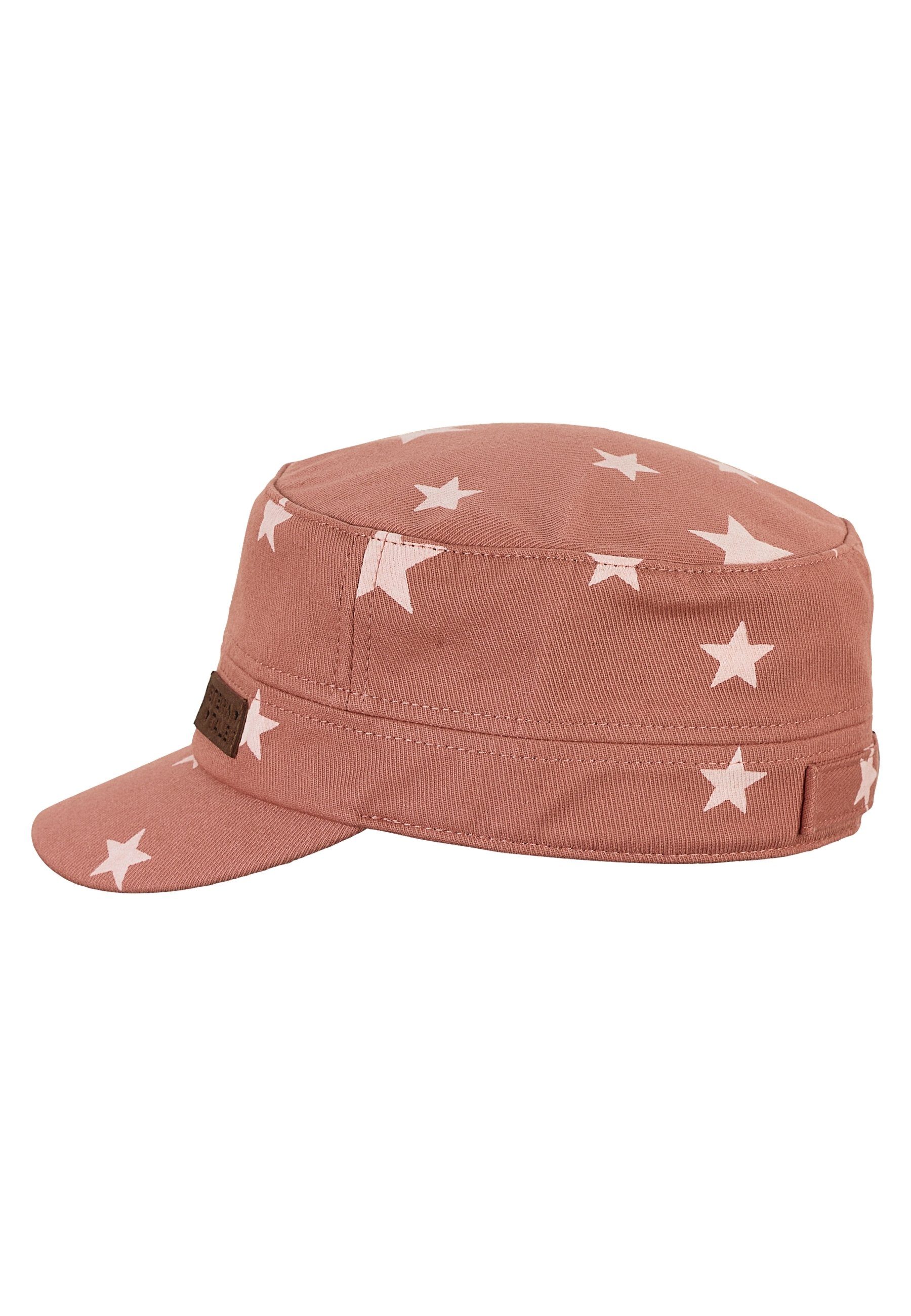 Cap Sommer) Größenregulierung Sterne Baumwolle dark ideal mit den Kinder green aus (1-St., Cap für Sterntaler® Metallschließe mit Worker Beanie Cap Baseball für