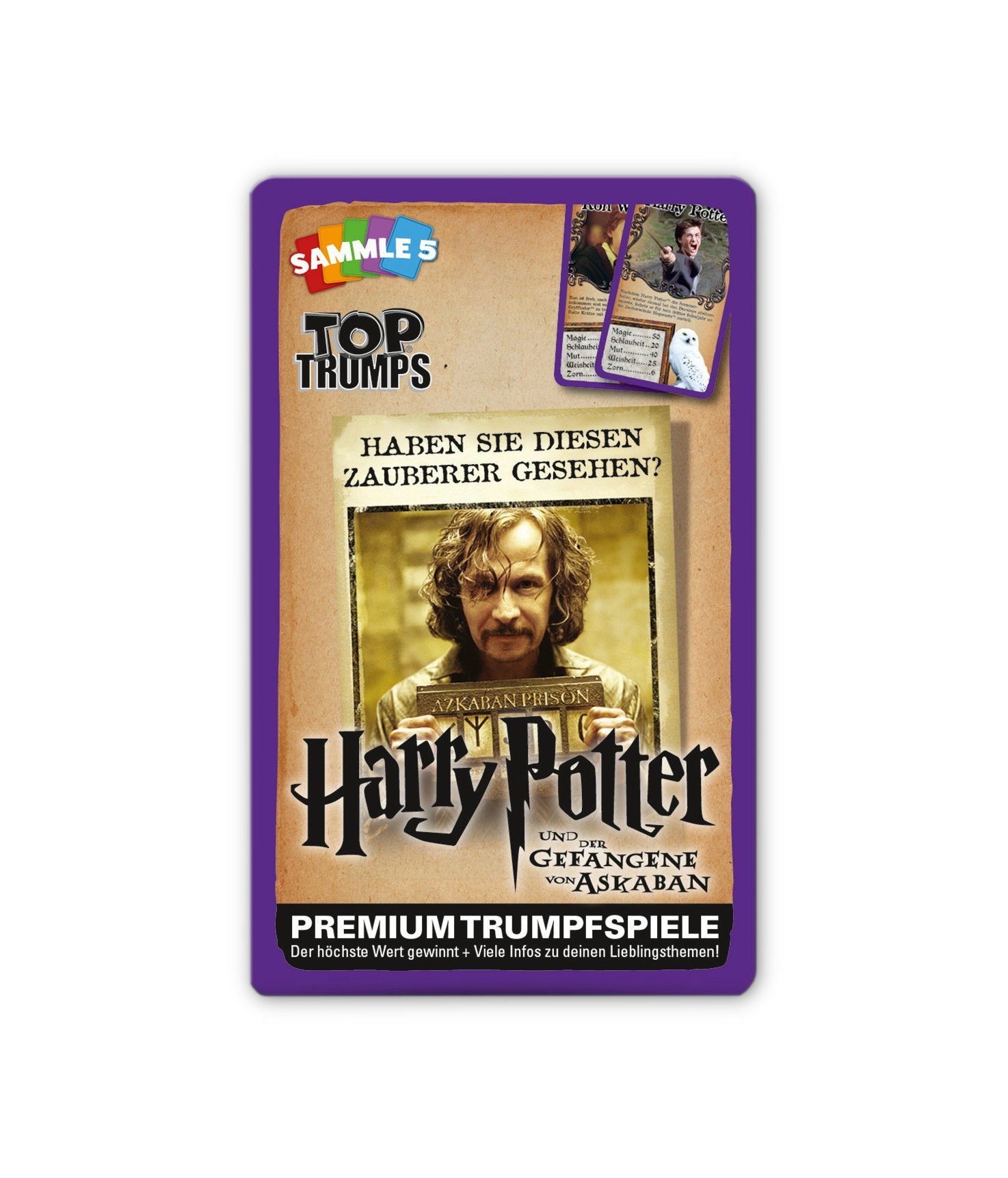 Winning Moves Spiel, Quartett Top Trumps Harry Potter und der Gefangene von Askaban