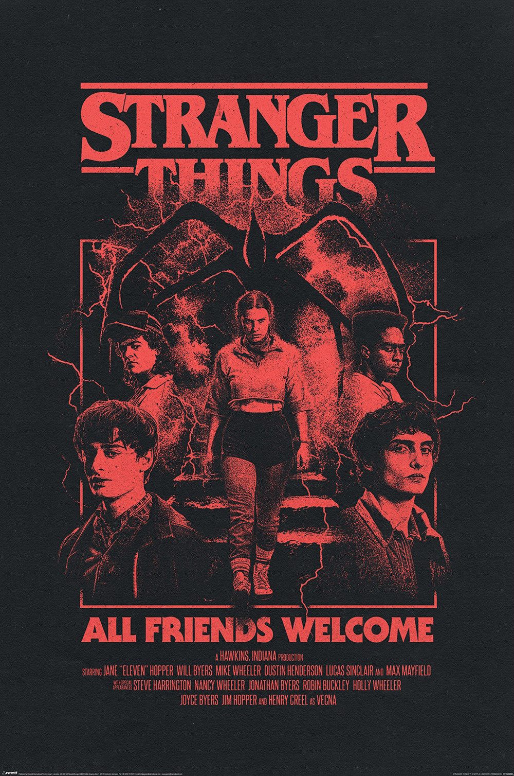 Poster Stranger Things - Staffel 5 - All Friends Welcome - Poster 61x91,5 c günstig online kaufen