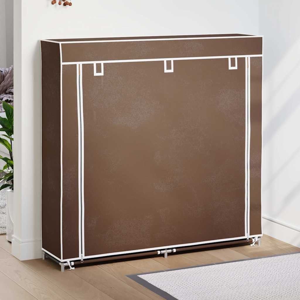 furnicato Schuhschrank Doppelter 5-stufiger 115 x 28 x 110 cm Braun (1-St)