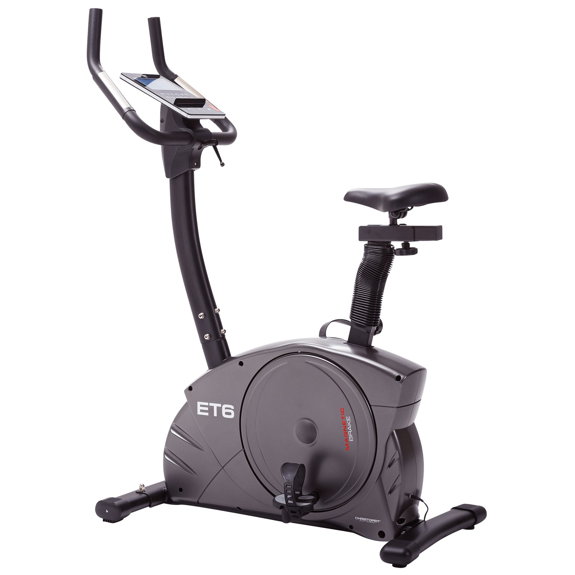 Christopeit Sport® Ergometer ET 6 (mit LCD-Display), 150 kg max. Benutzergewicht, Fahrrad, 24 Widerstandsstufen