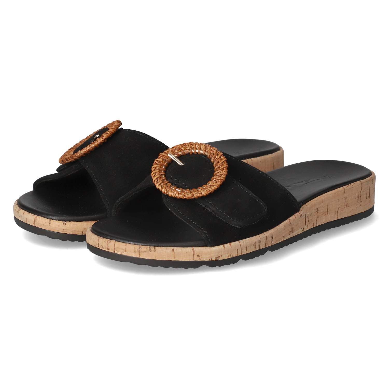 Tamaris 1-27123-44/001 Damen Rauleder black Pantolette