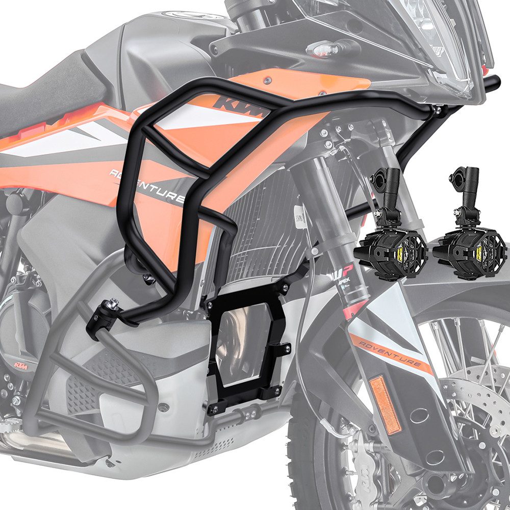 Motoguard Motor-Schutzhülle Set Sturzbügel + Scheinwerfer für KTM 790 / 890 Adventure 23-26 HG18 s
