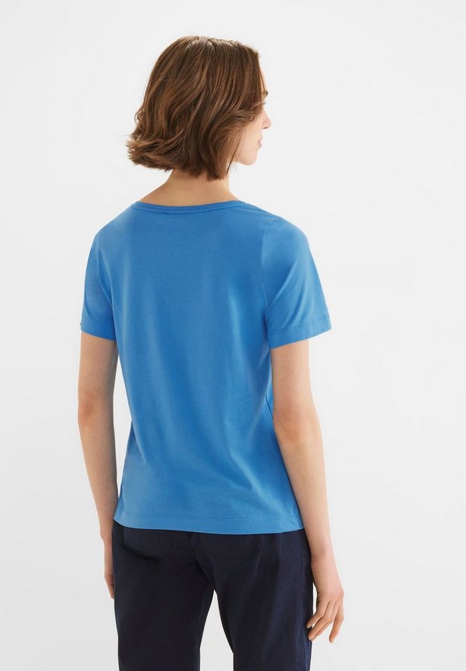 STREET ONE Langarmshirt blau (1-tlg), Damen T-Shirt