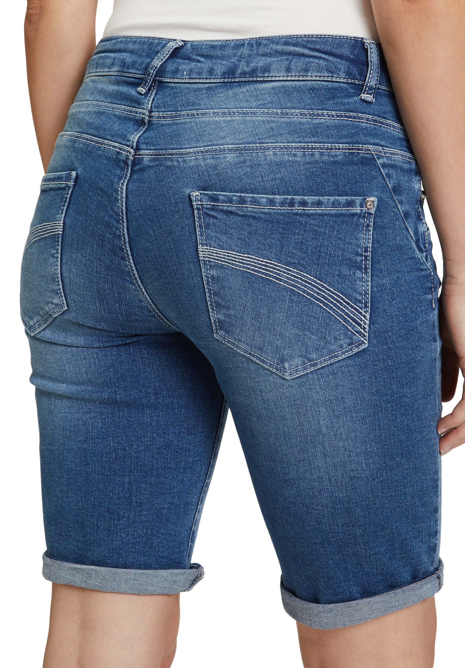 Cartoon Shorts Damen mit Stickerei Nahtführung