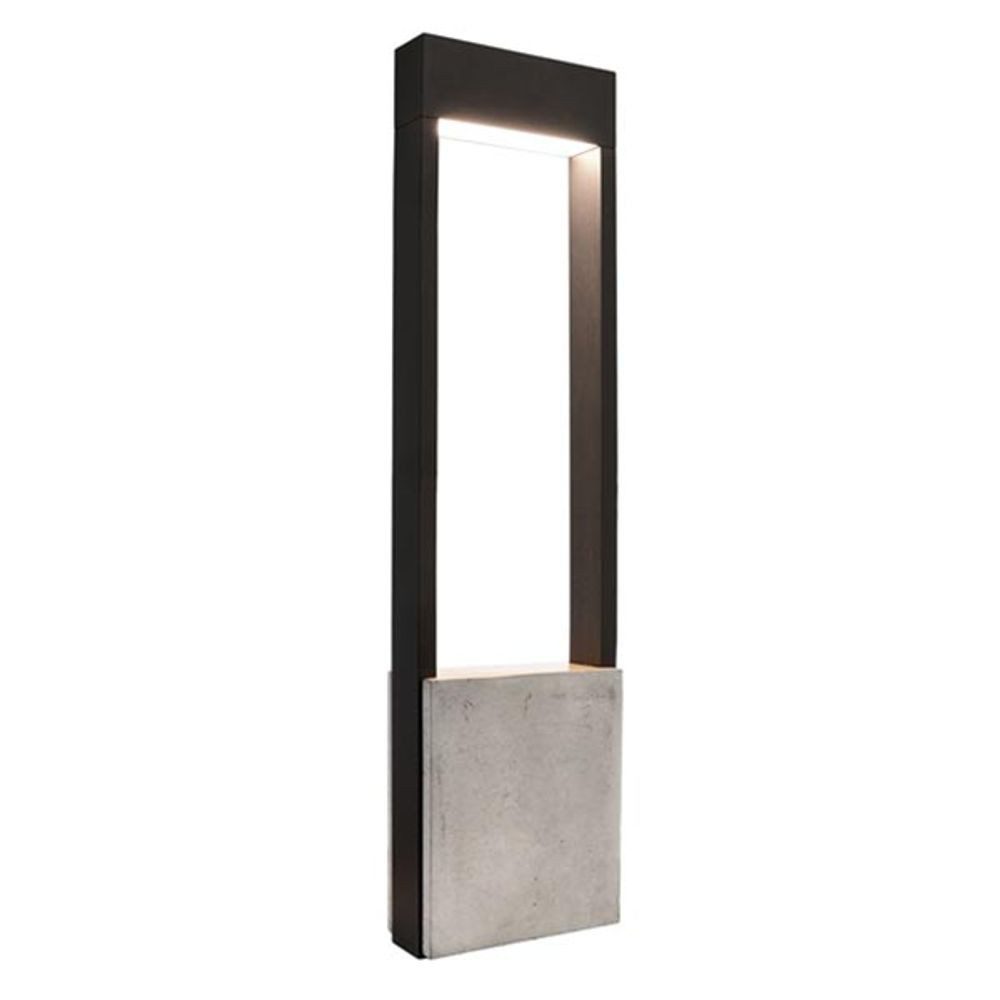 Licht-Trend LED Pollerleuchte Moderne LED Pollerleuchte Bridge 60cm 530lm Dunkelgrau Grau, Warmweiß