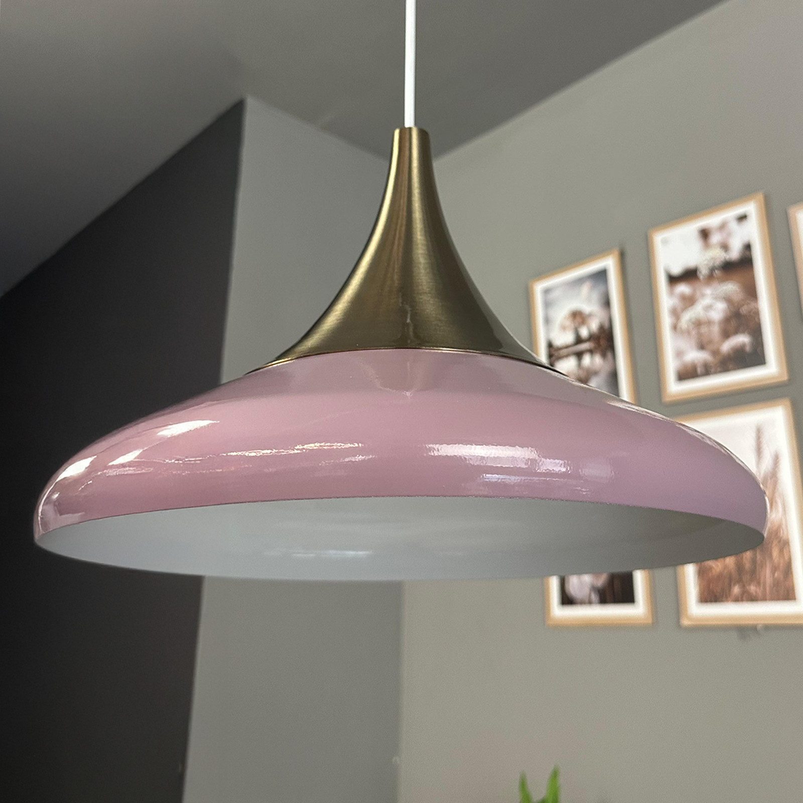 Bamyum Pendelleuchte Pendelleuchte Paladin Metall Ø35cm, Modern Hängelampe, ohne Leuchtmittel