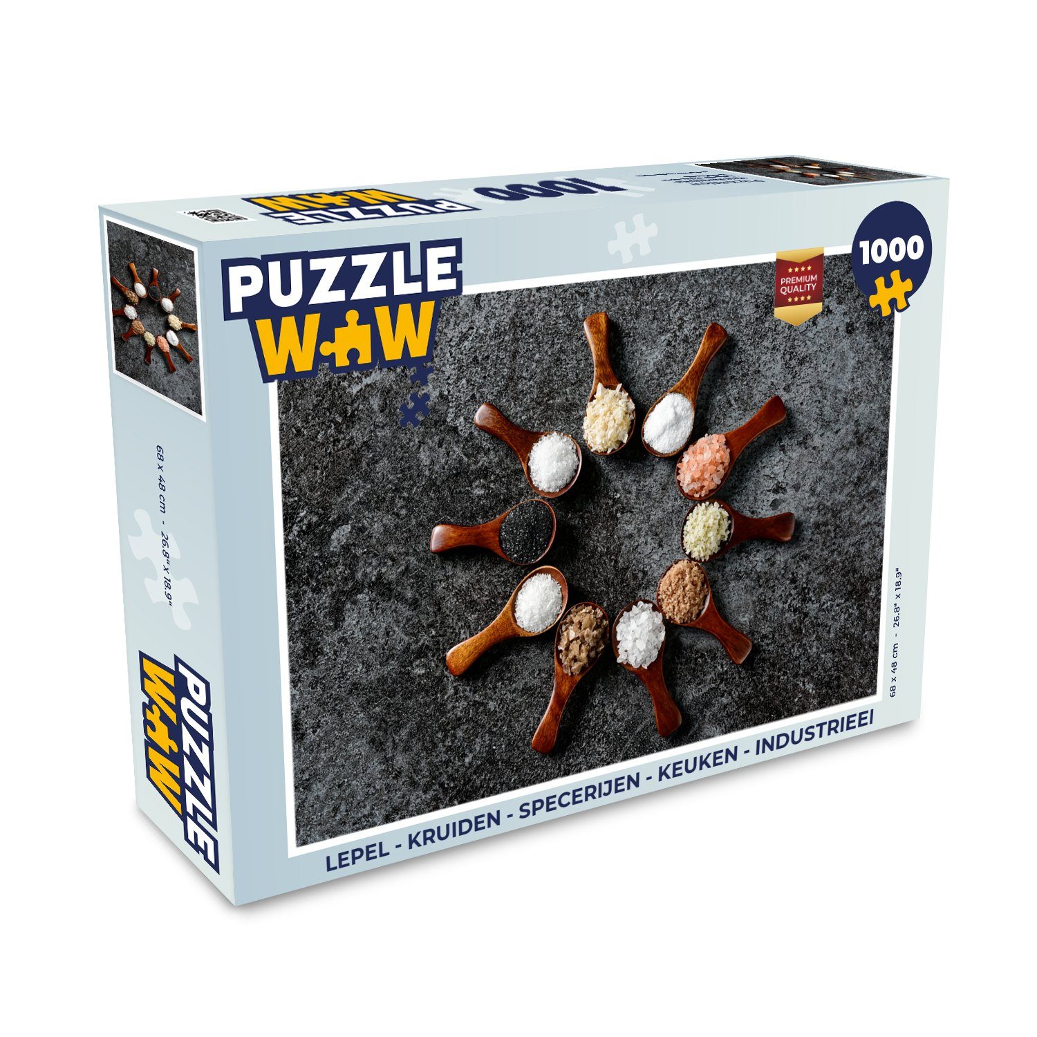 Puzzle Löffel - Kräuter - Gewürze - Küche - Industrie