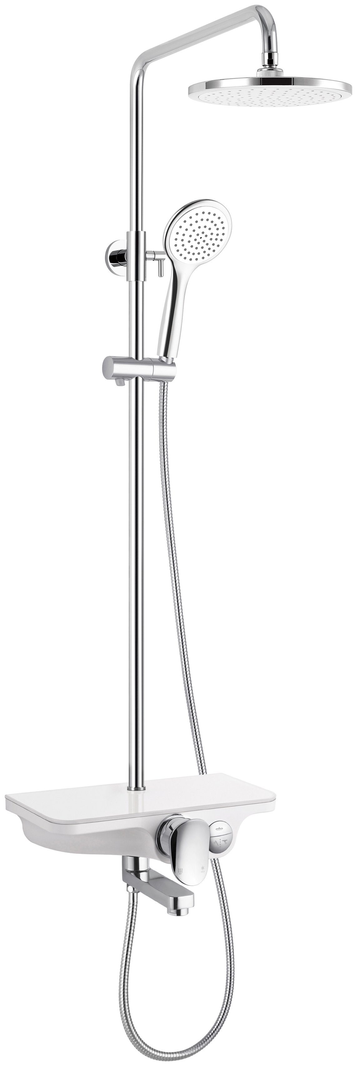 Sanotechnik Stangenbrause-Set, Höhe 115 cm, 1 Strahlart(en)