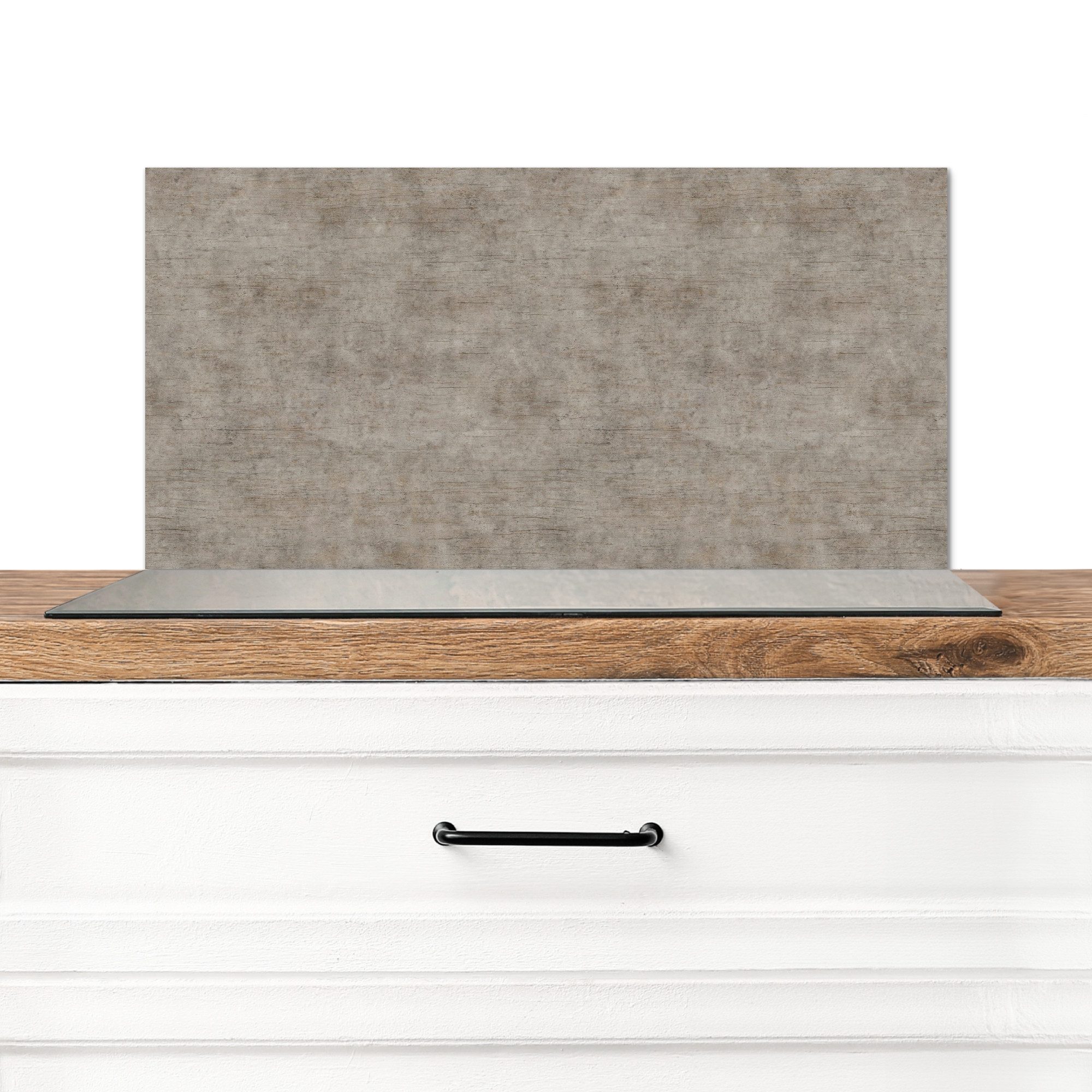MuchoWow Küchenrückwand Retro - Beton - Muster, (1-tlg), Spritzschutz Küchenrückwand, Wandschutz, 60x30 cm