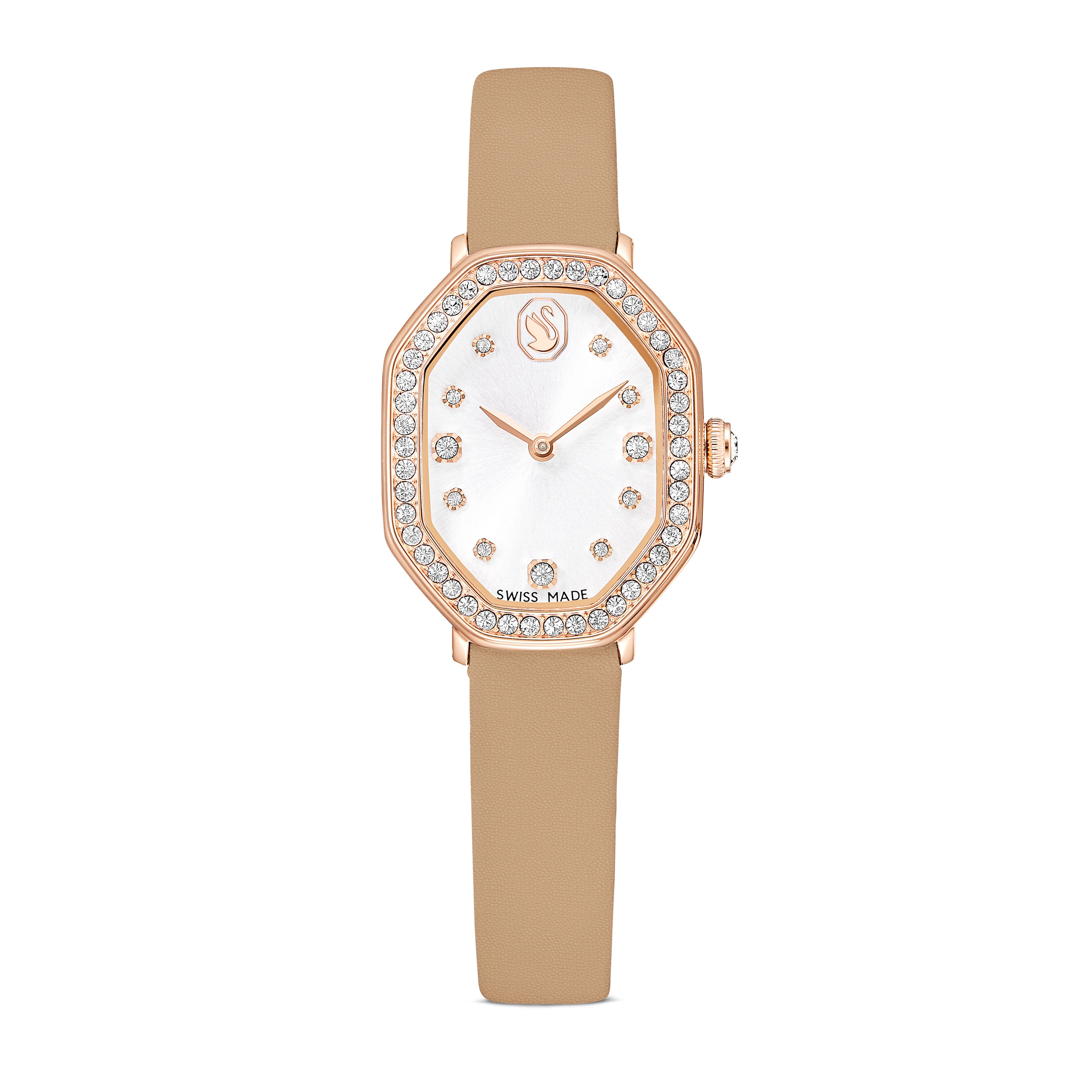 Swarovski Quarzuhr DEXTERA 5730184, Armbanduhr, Damenuhr, Swiss Made, Lederarmband, analog