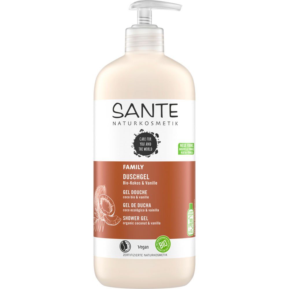 SANTE Duschgel FAMILY Bio-Kokos Vanille, 500 ml