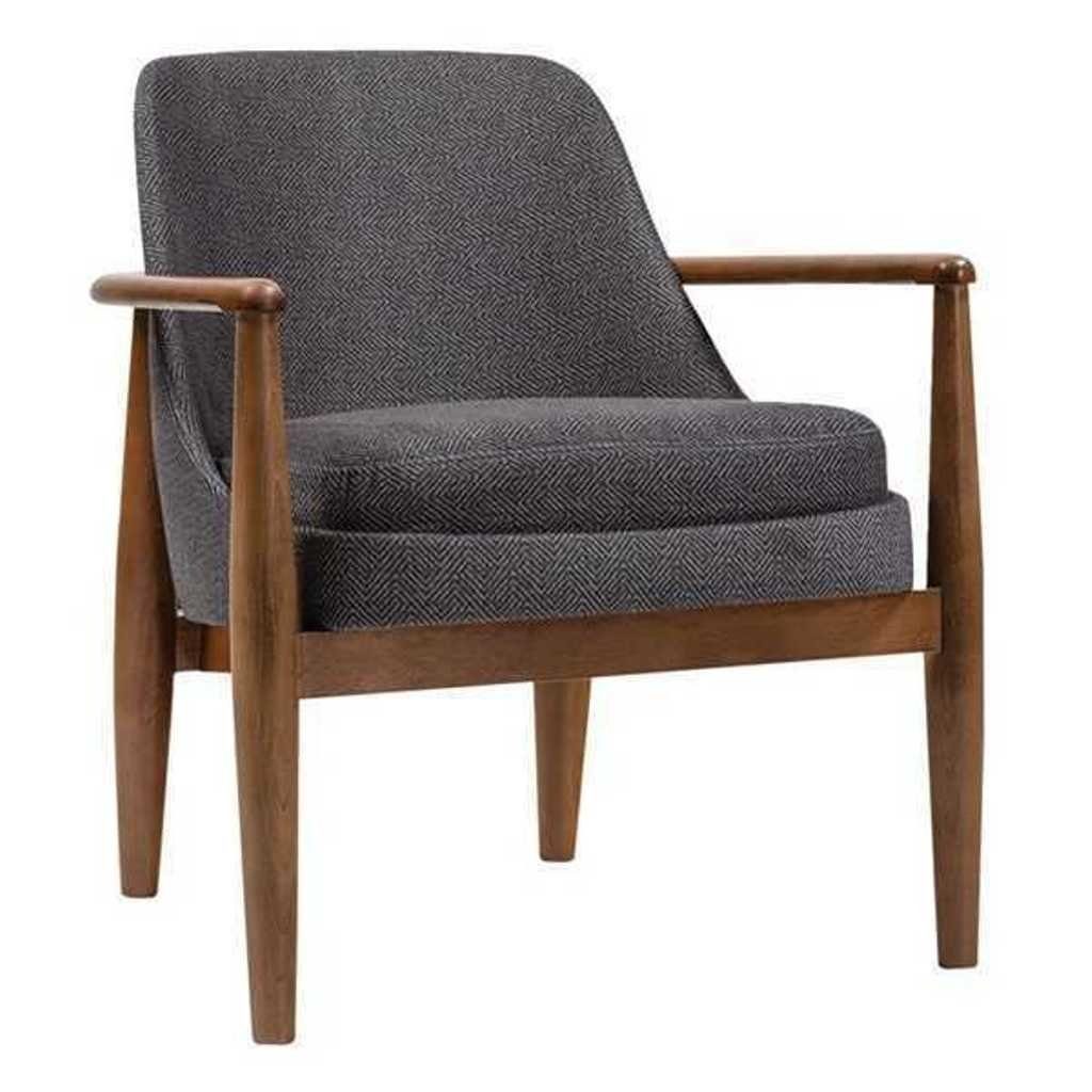 JVmoebel Sessel Grauer Moderner Stuhl Designer Lehnstühle Wohnzimmer Polster (1-St., 1x Sessel), Made in Europa