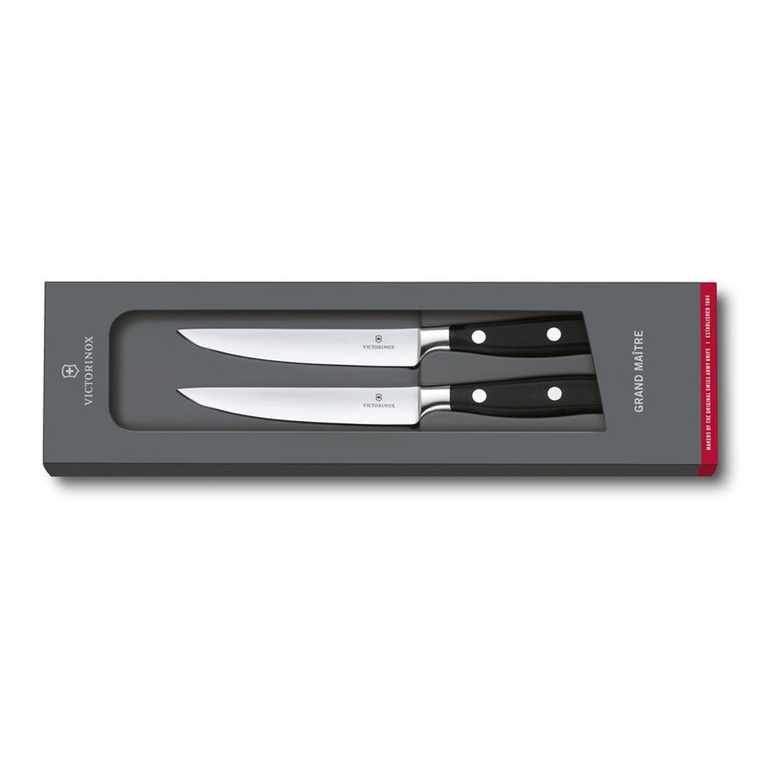 Victorinox Steakmesser Victorinox Grand Maître Steakmesser-Set, gerader Schliff