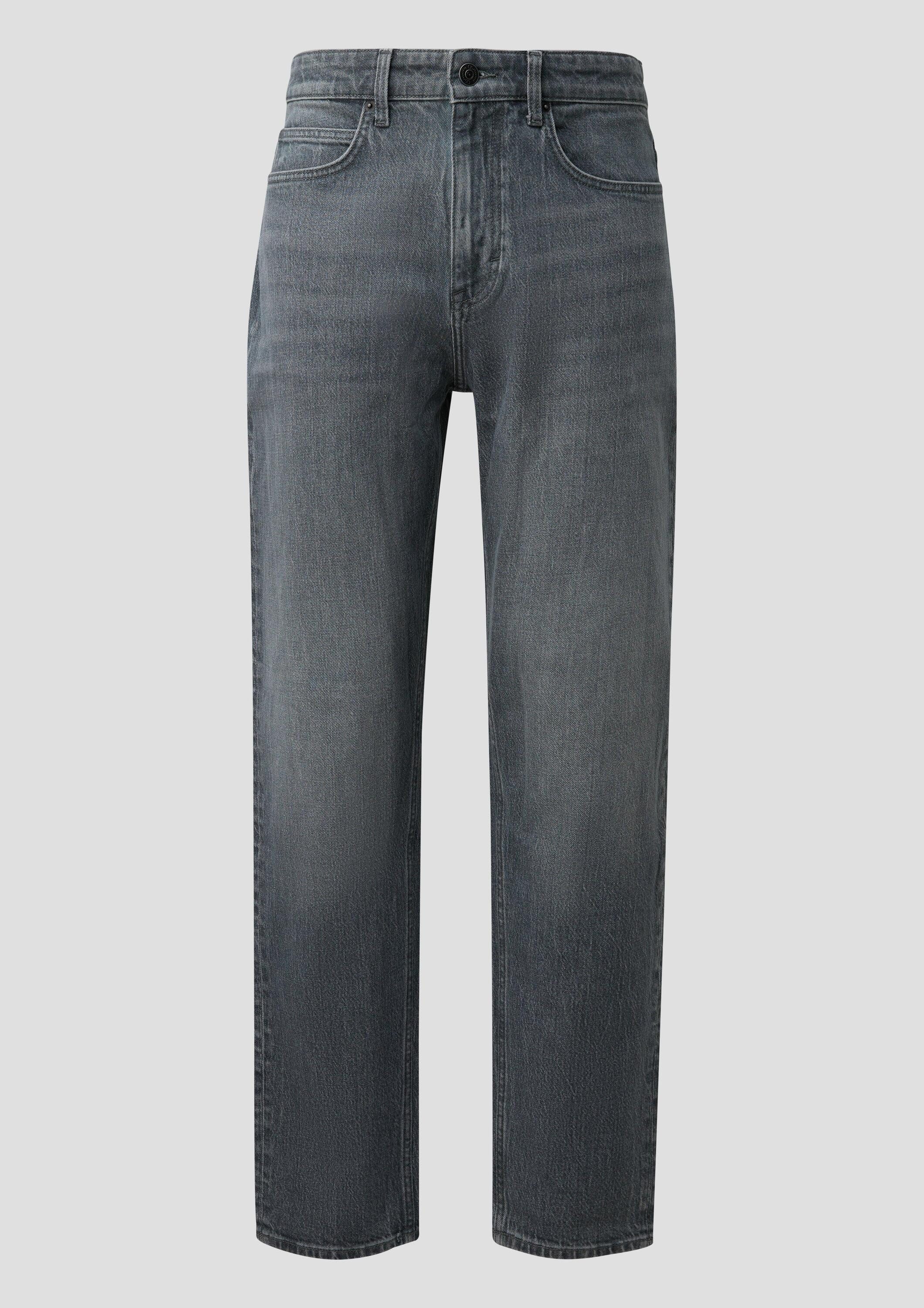 QS Regular-fit-Jeans Jeans-Hose Denim Devon / Relaxed Fit / Mid Rise / Tapered Leg