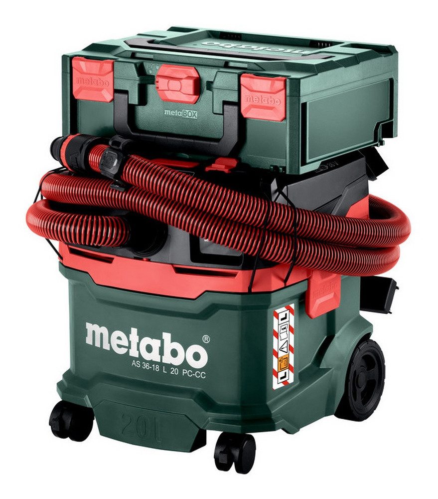 metabo Nass-Trocken-Akkusauger AS 36-18 L 20 PC-CC, Akku-Sauger Ohne Akku im Karton