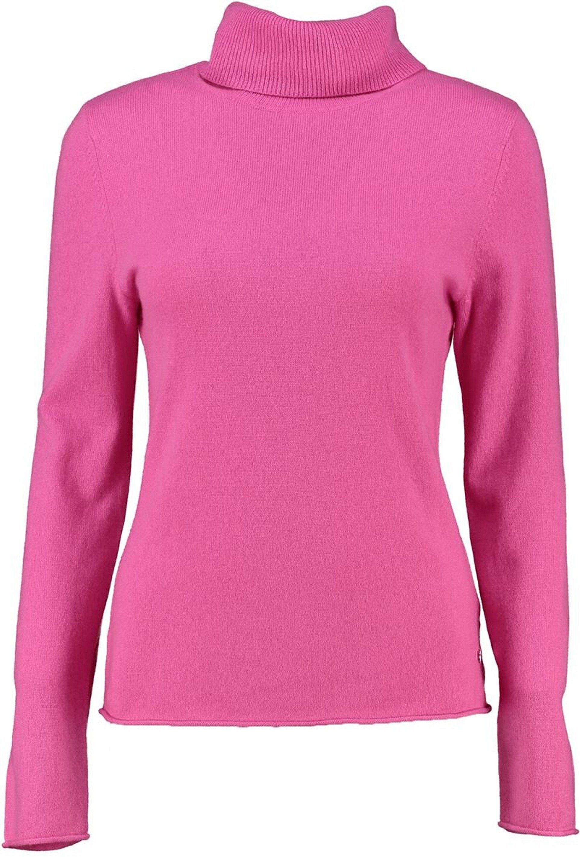 Kaschmir FYNCH HATTON Rollkragen-Pullover hochwertigem aus FYNCH-HATTON Rollkragenpullover pink