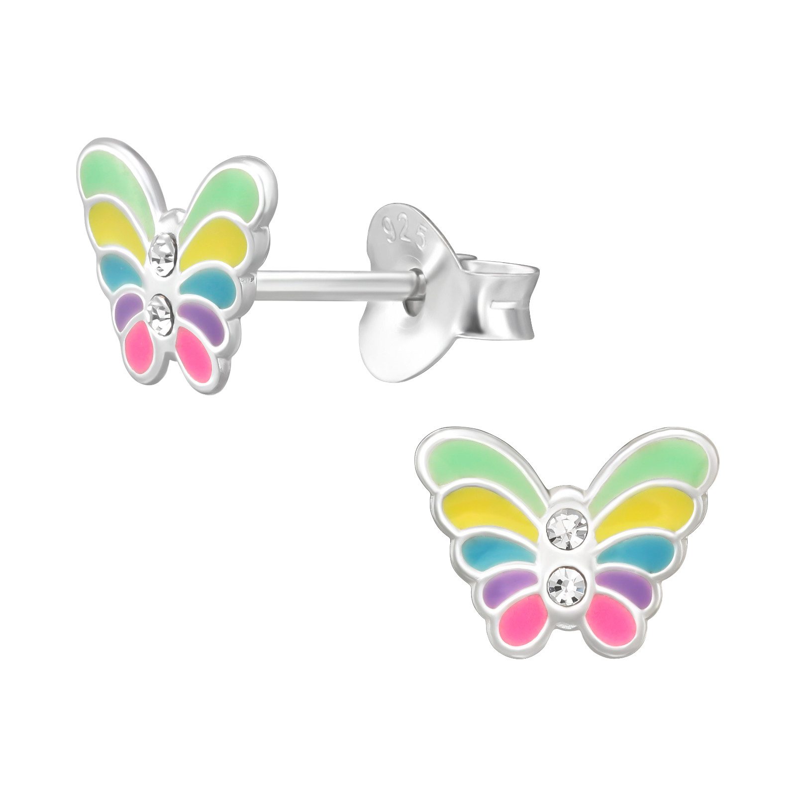 Ohrring-Set Schmetterling Kinder Ohrringe 925 Silber Geschenk