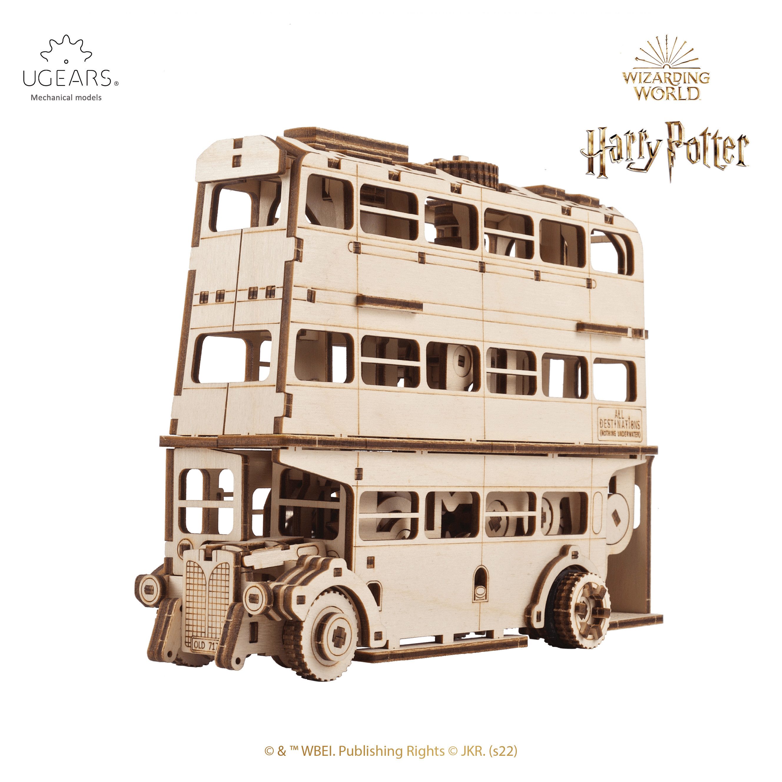 UGEARS Modellbausatz Knight Bus Harry Potter aus Holz, (268-tlg)