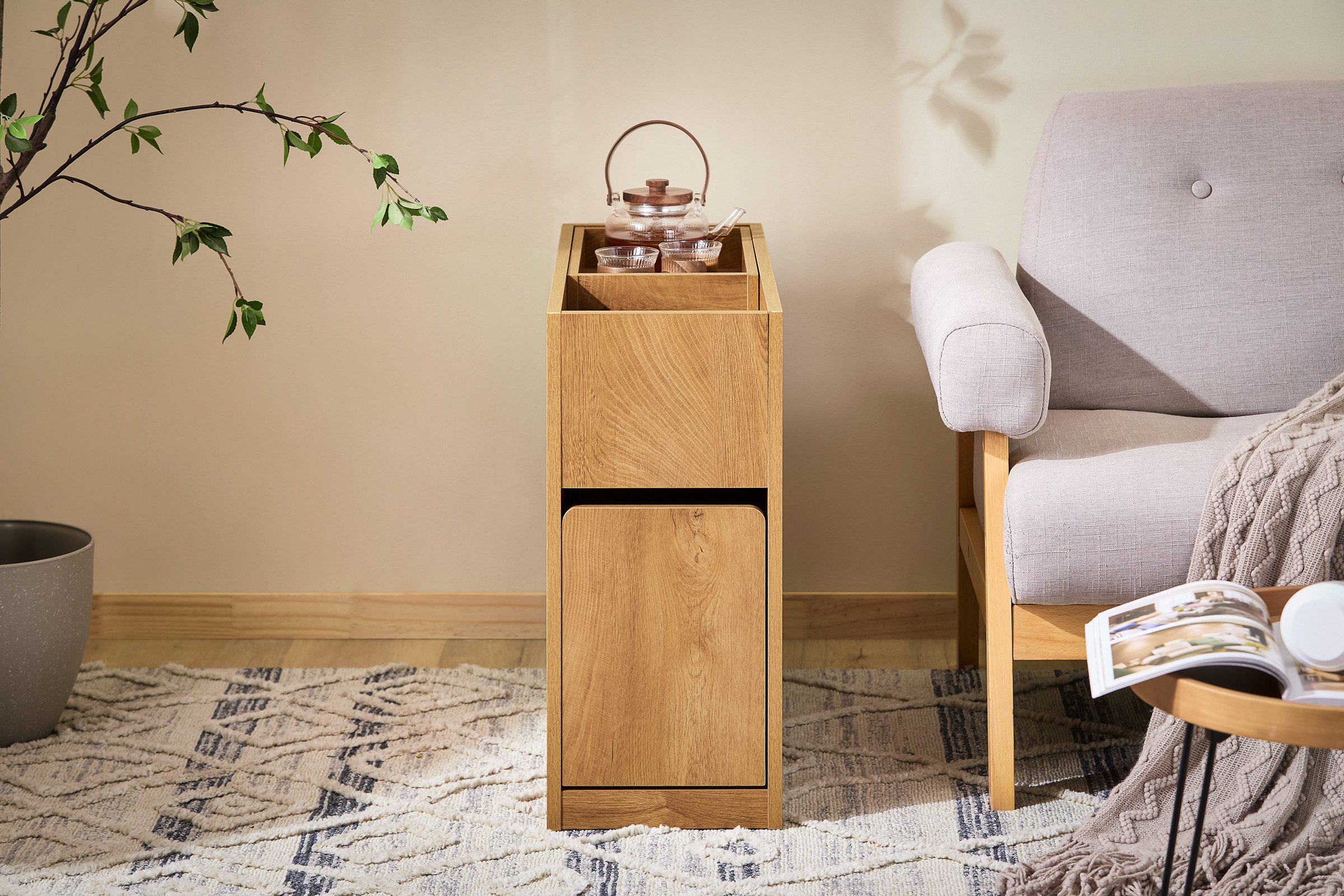 SoBuy Nachttisch FBT158, Beistelltisch Nachttisch Sofatisch Druckertisch Dr günstig online kaufen