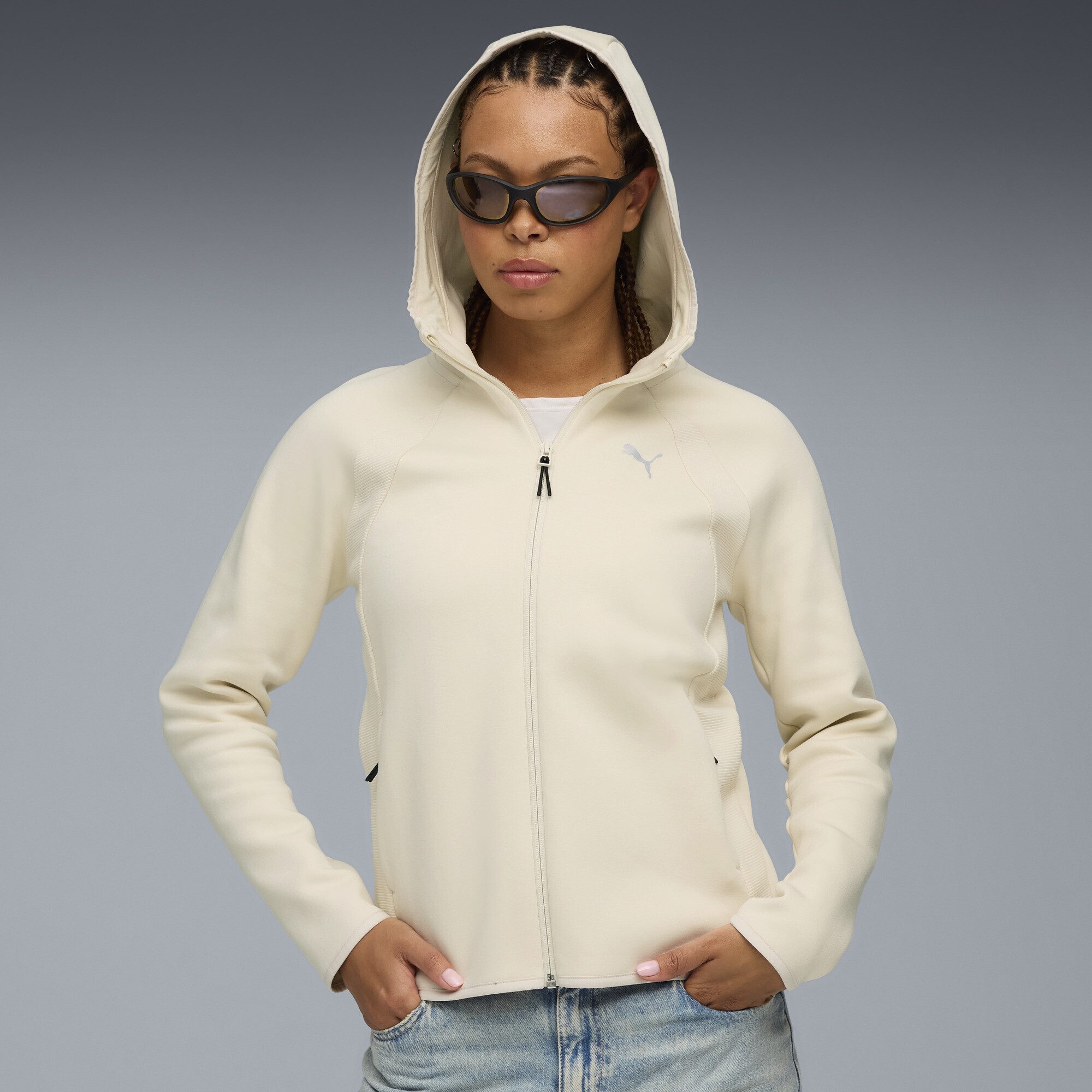 PUMA Sweatjacke EvoStripe Kapuzenjacke Damen günstig online kaufen