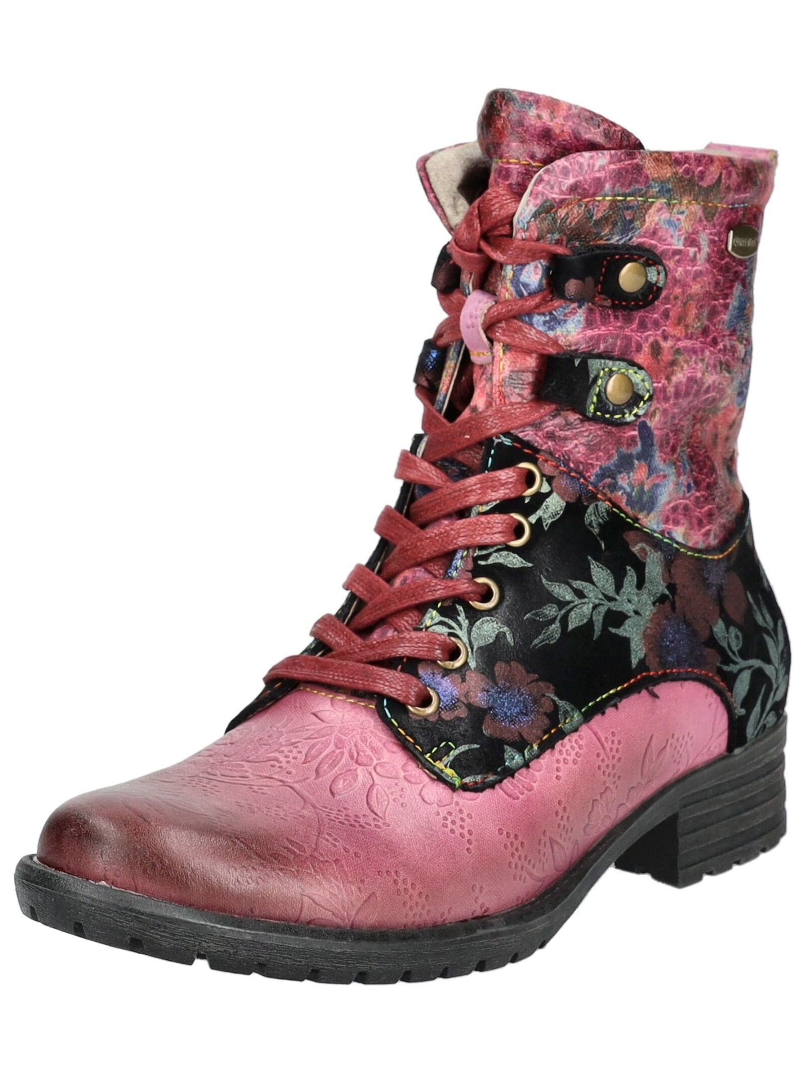 LAURA VITA Stiefelette Leder/Textil Schnürstiefelette günstig online kaufen