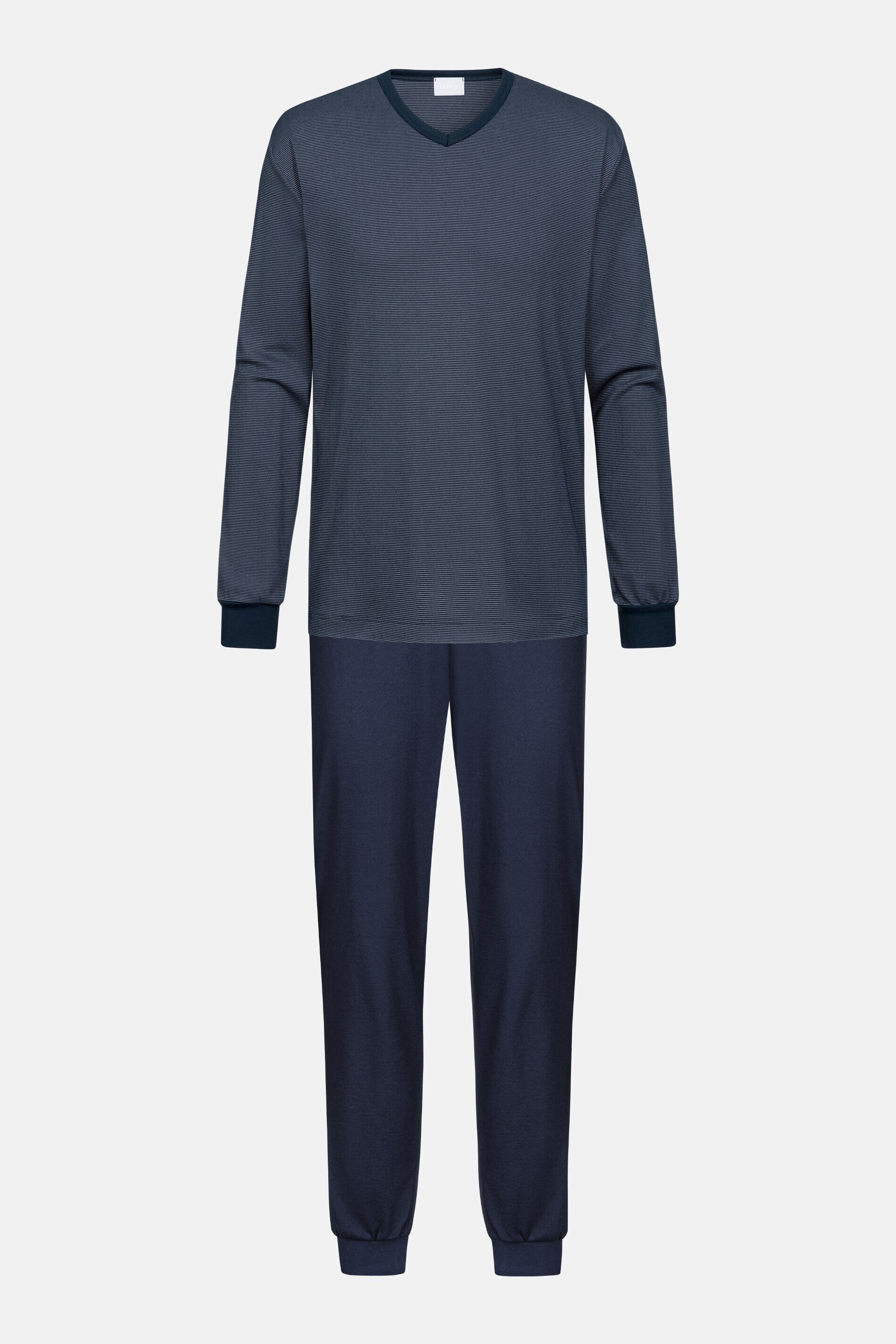 Mey Schlafanzug Serie xxx Bennison (2 tlg) Klassischer Pyjama, V-Neck, Inte günstig online kaufen