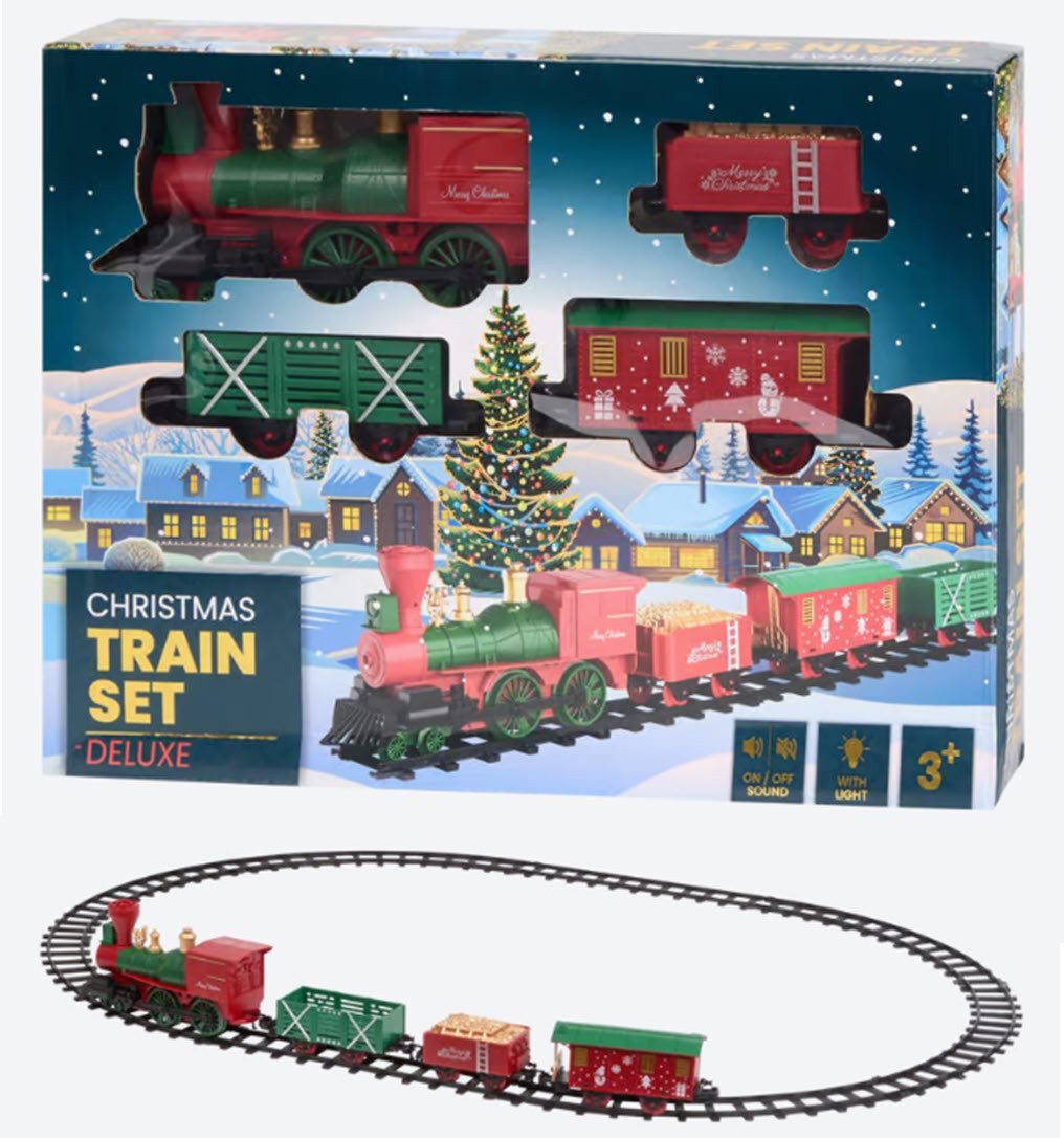 Spectrum Modelleisenbahn Startpaket Weihnachtszug mit Licht und Sound, (14-tlg)