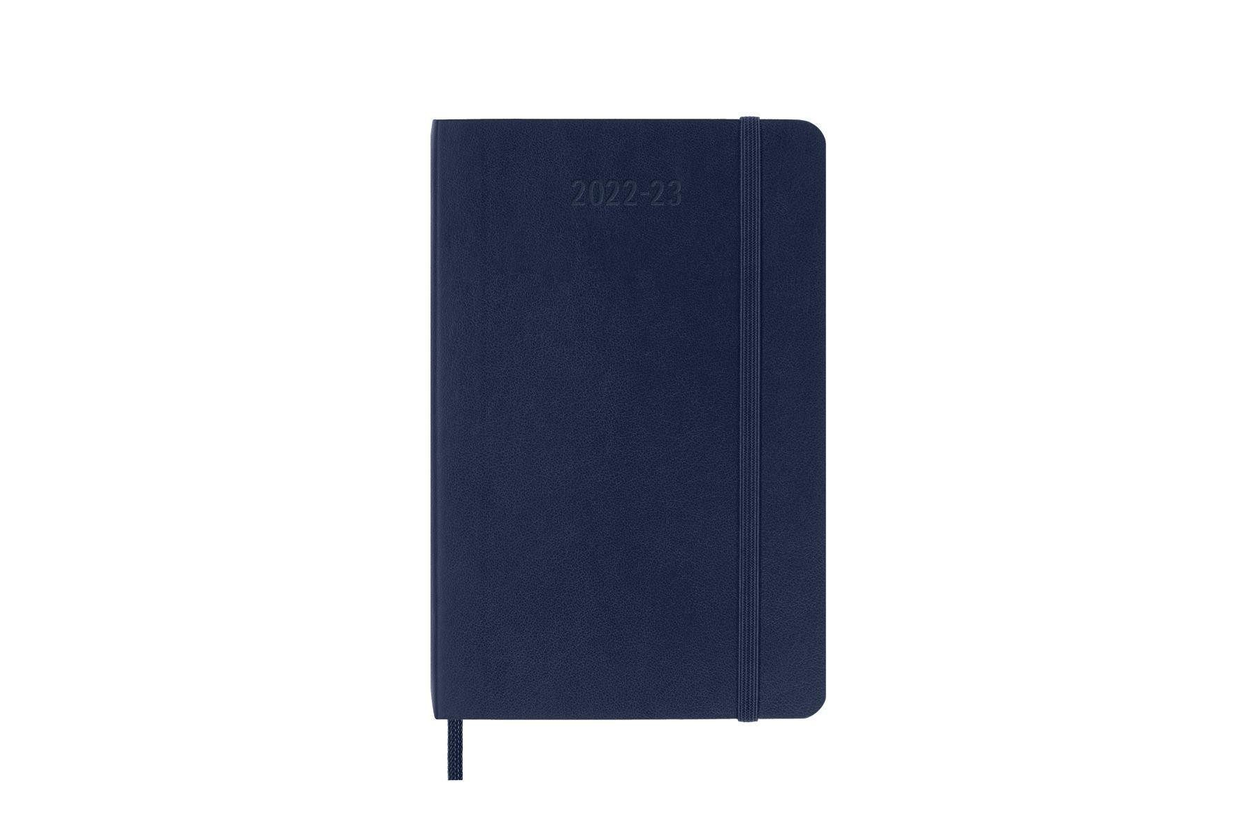MOLESKINE Terminkalender Moleskine 18 Monate Wochen Notizkalender 2022/2023, Pocket/A6, Saphir